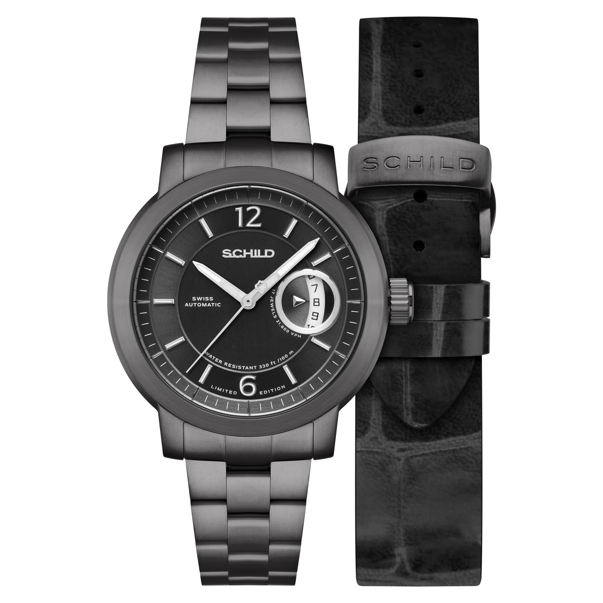 Heinrich Minimal Swiss Automatic Limited Edition Grey / Gunmetal Stainless Steel | Grey Dial