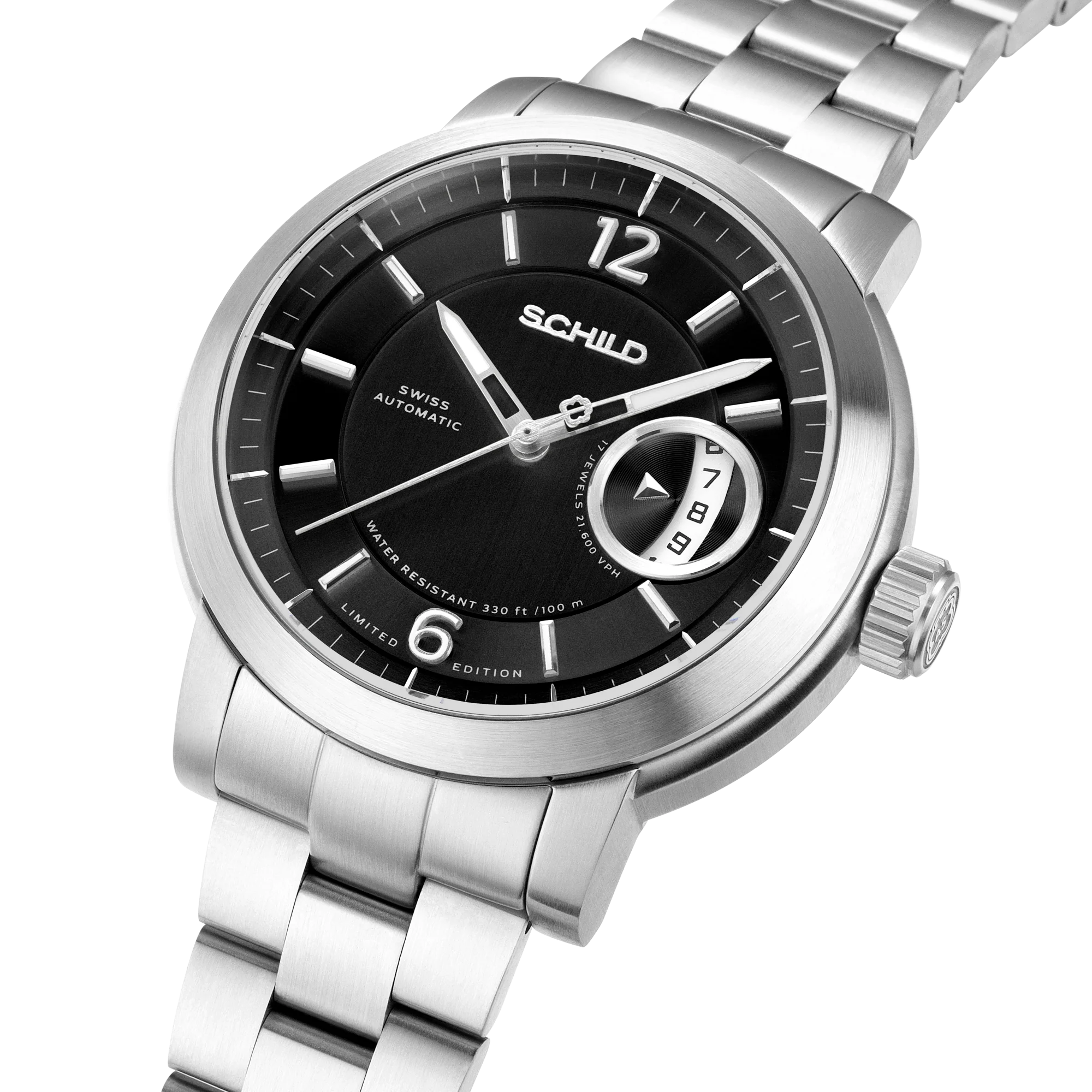 Heinrich Minimal Swiss Automatic Limited Edition Watch Winder Set Black / Stainless Steel | Black Dial - Image 4