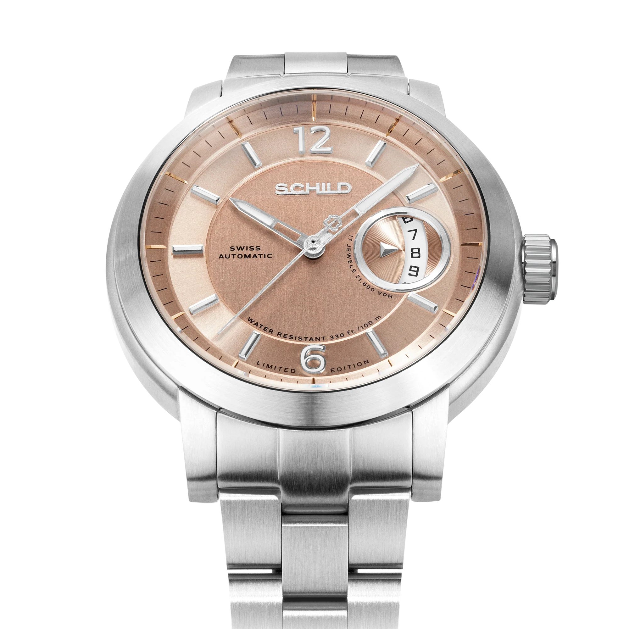 Heinrich Minimal Swiss Automatic Limited Edition Watch Winder Set Champagne / Stainless Steel | Champagne Dial - Image 4