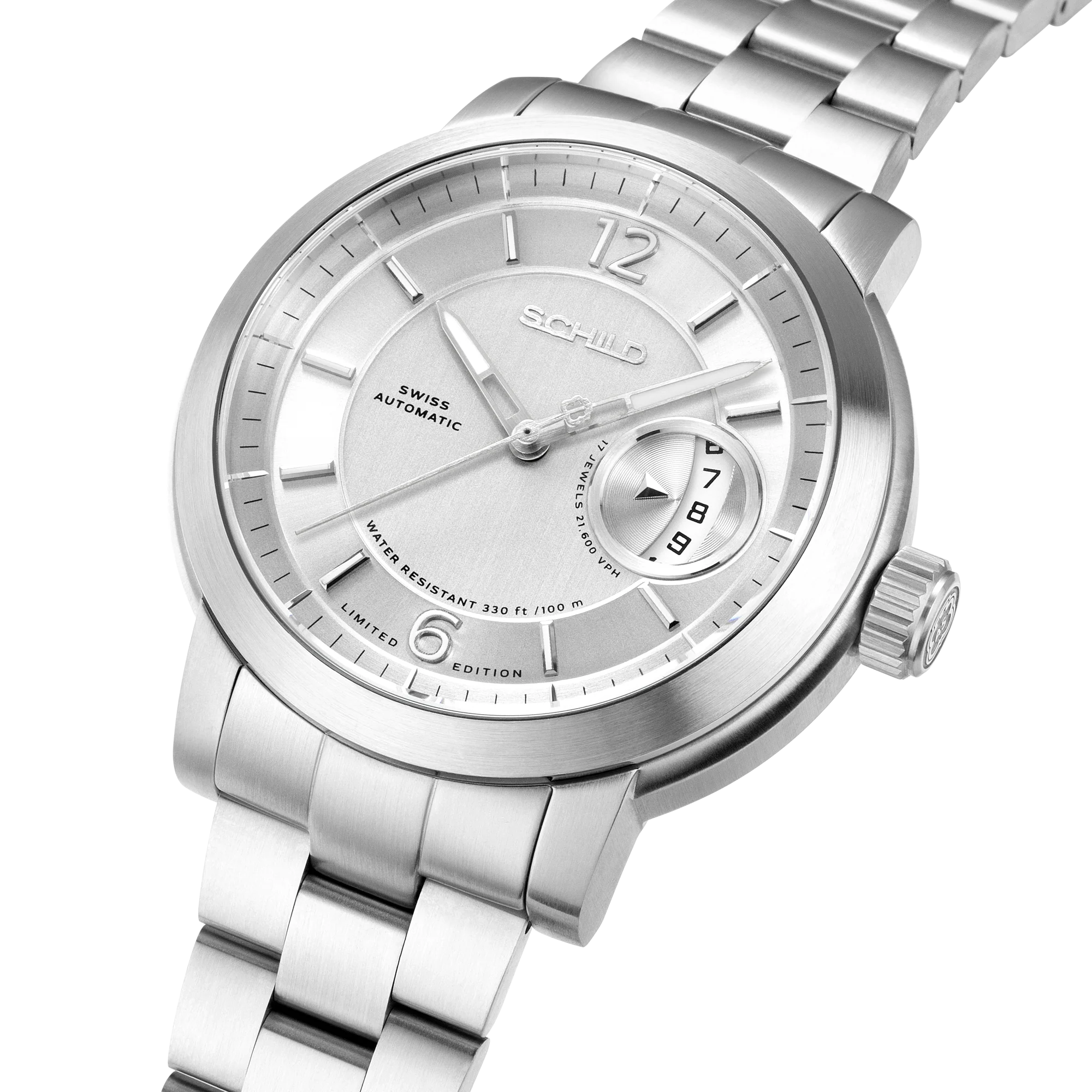 Heinrich Minimal Swiss Automatic Limited Edition Watch Winder Set Silver / Stainless Steel | Silver Dial - Image 4