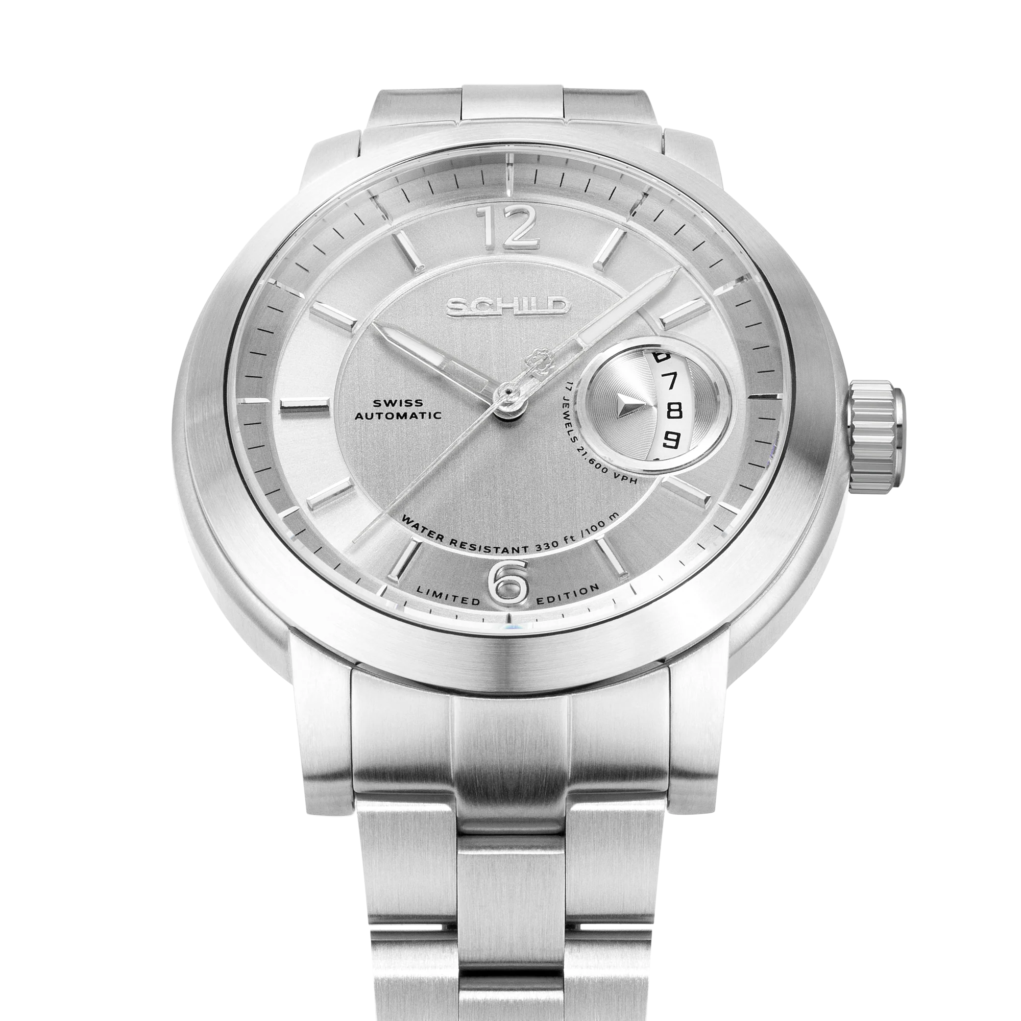 Heinrich Minimal Swiss Automatic Limited Edition Watch Winder Set Silver / Stainless Steel | Silver Dial - Image 5