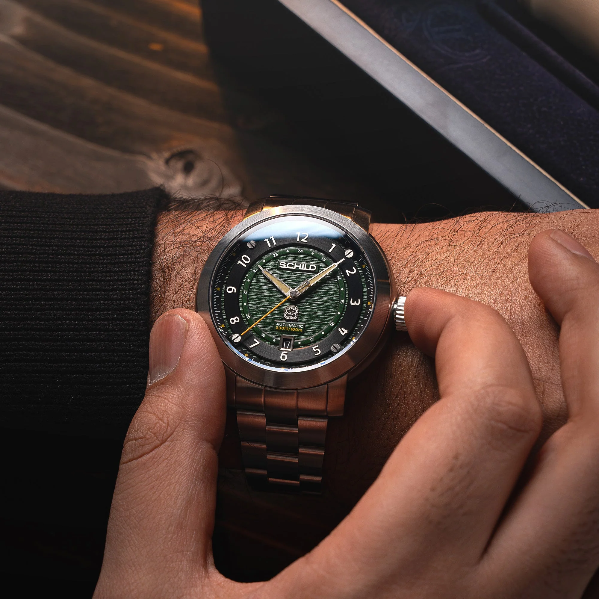 HEINRICH SWISS AUTOMATIC LIMITED EDITION LIMITED EDITION GREEN / STAINLESS STEEL | Green Dial - Image 3