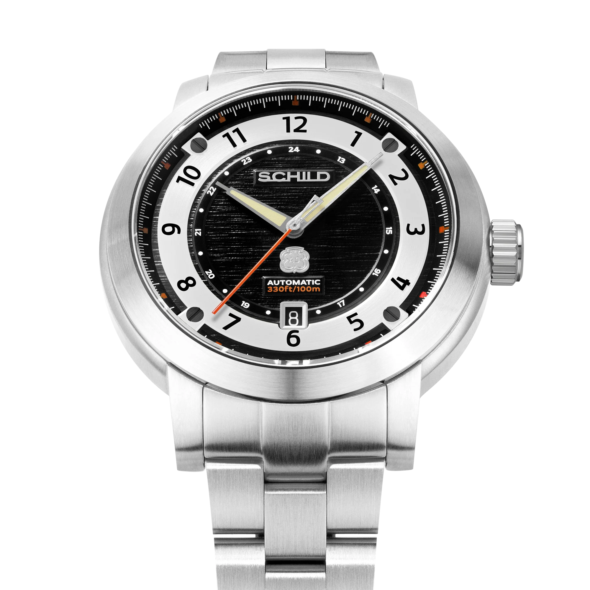 Heinrich Swiss Automatic Limited Edition Watch Winder Set Black & White / Stainless Steel | Black Dial - Image 3