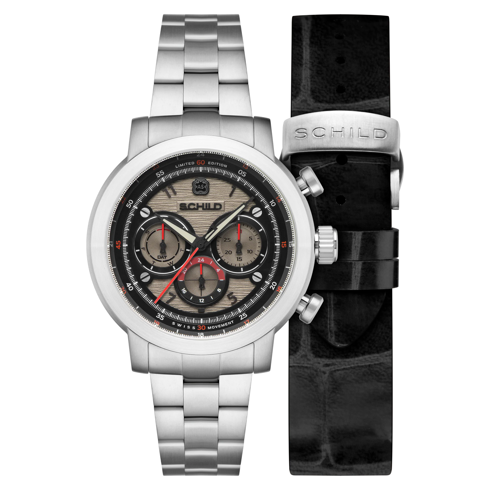 HEINRICH SWISS MULTIFUNCTION LIMITED EDITION LIMITED EDITION GREY / STAINLESS STEEL | Dial
