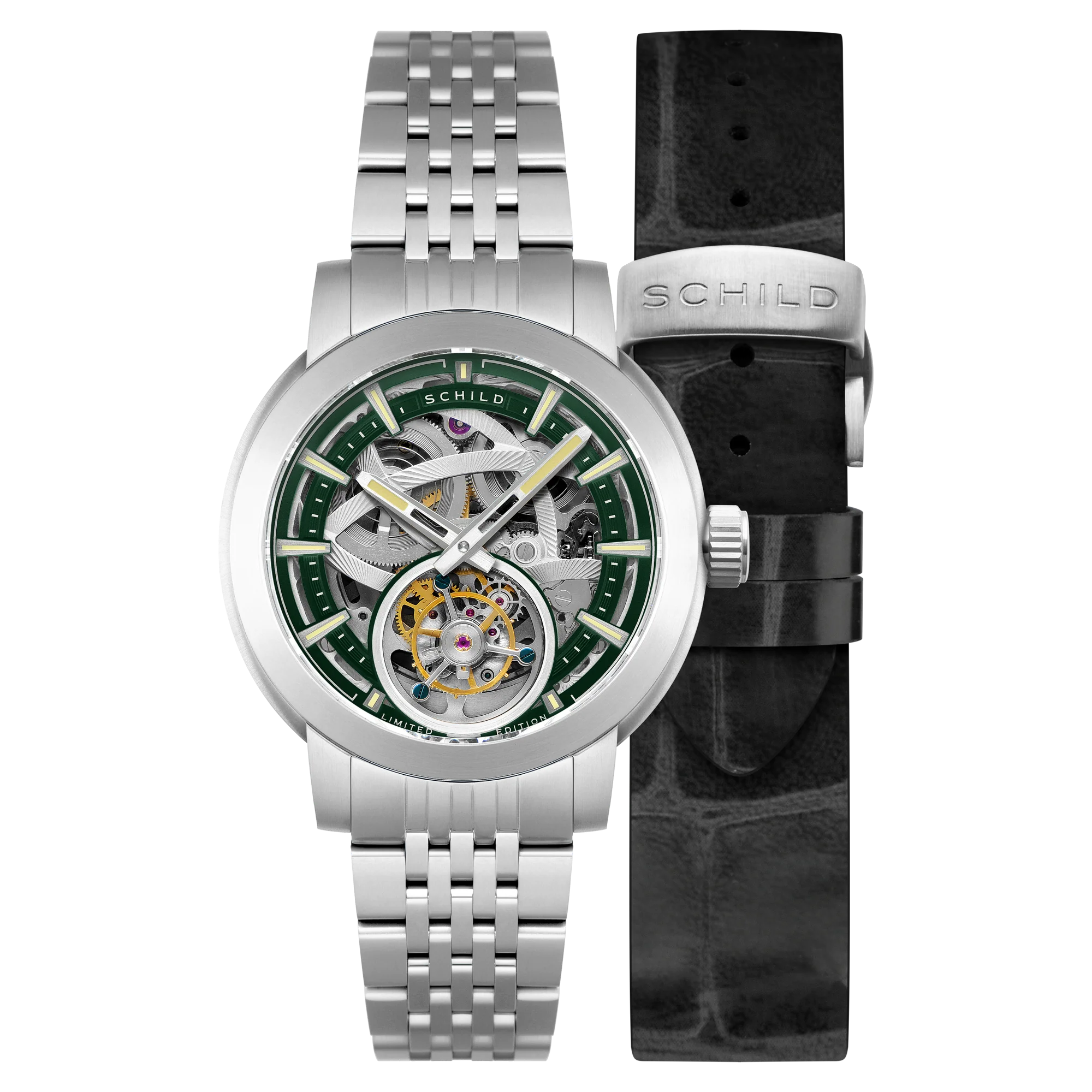 Heinrich Tourbillon Limited Edition Green / Stainless Steel | Green Dial