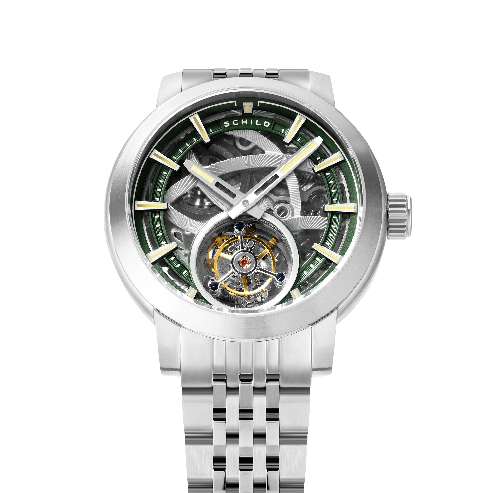 Heinrich Tourbillon Limited Edition Green / Stainless Steel | Green Dial - Image 3