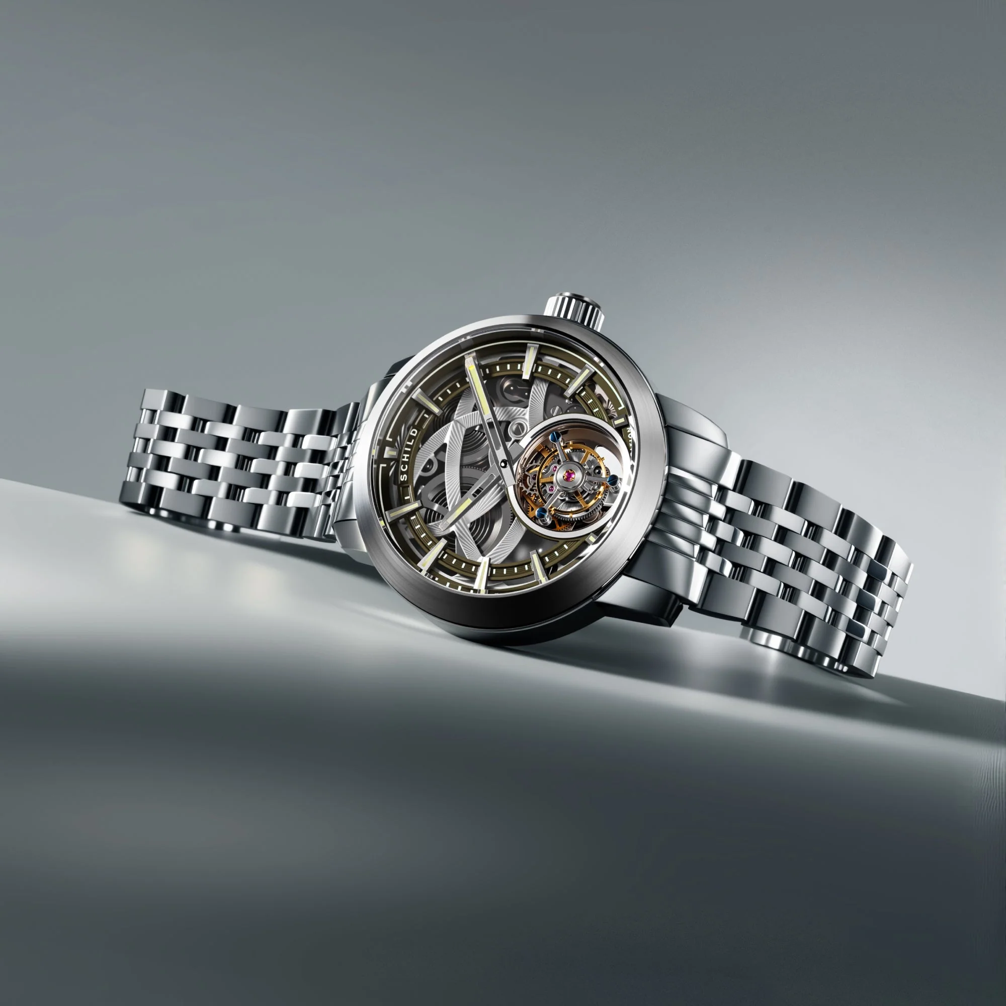Heinrich Tourbillon Limited Edition Grey / Stainless Steel | Grey Dial - Image 4