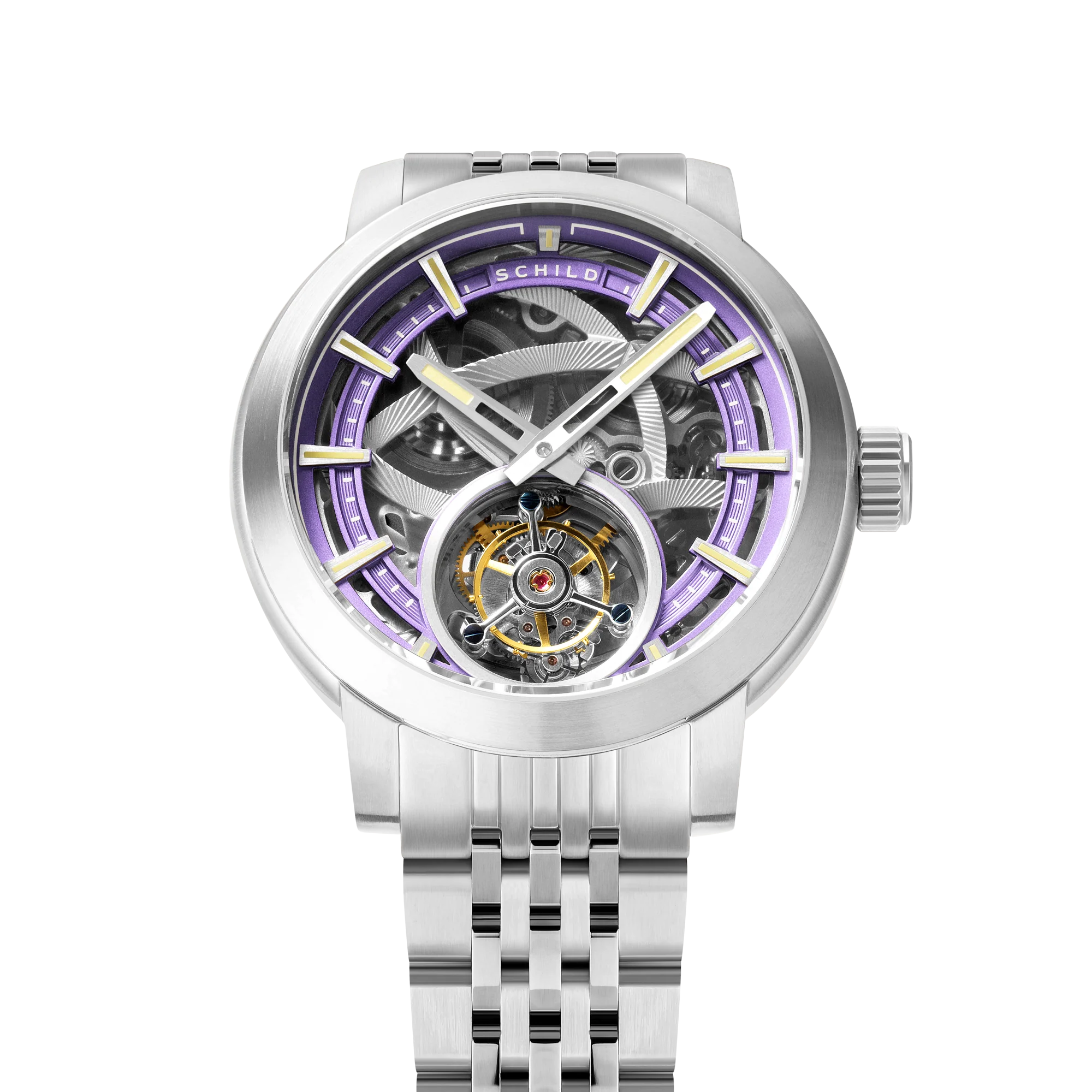 Heinrich Tourbillon Limited Edition Purple / Stainless Steel | Purple Dial - Image 3