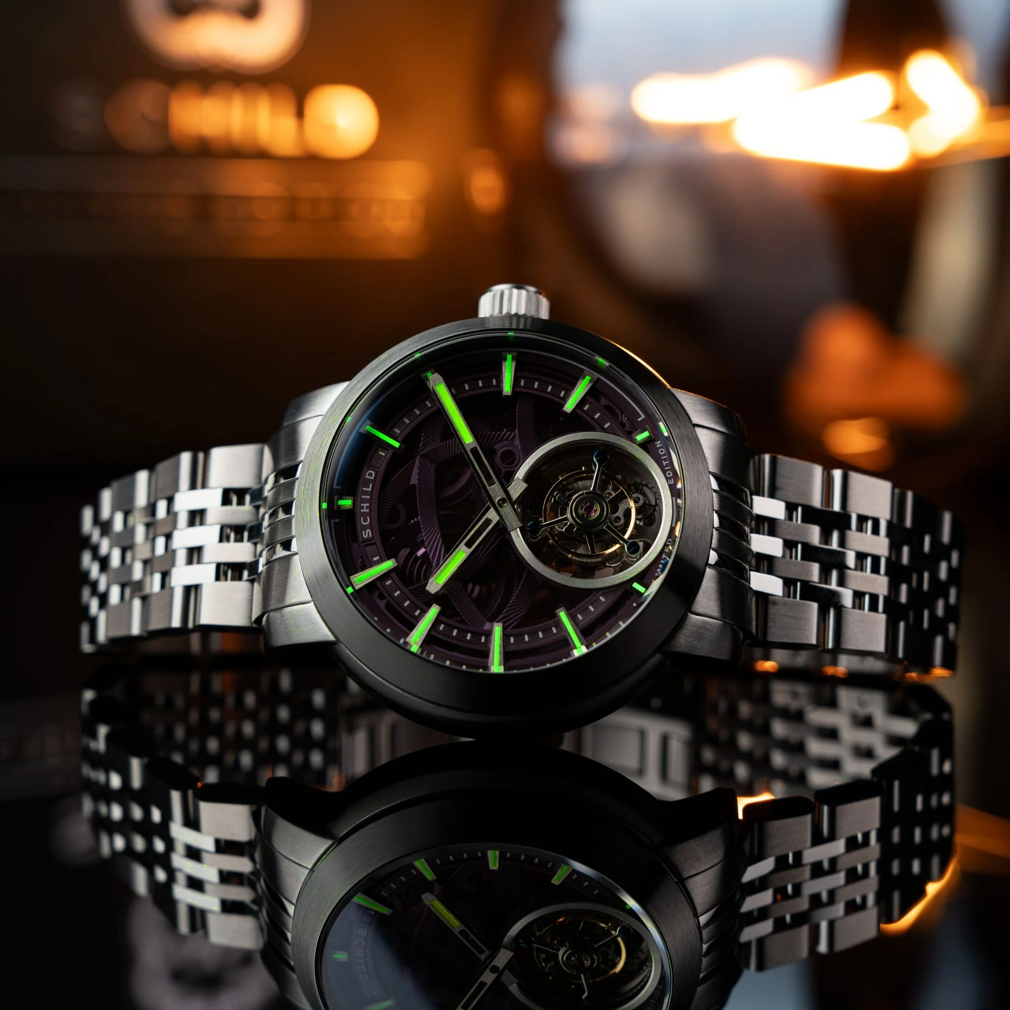 Heinrich Tourbillon Limited Edition Purple / Steel Stainless Steel | Purple Dial - Image 3