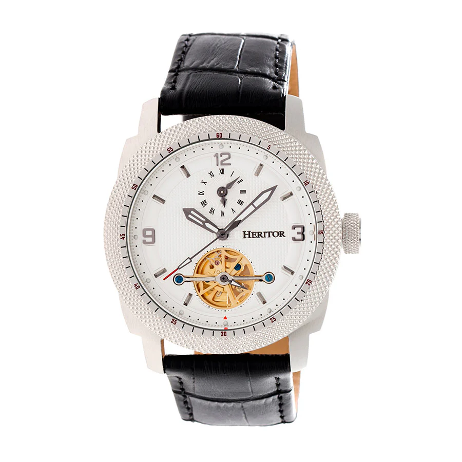 Helmsley Dual Time Black/Silver/White | White Dial - Image 2