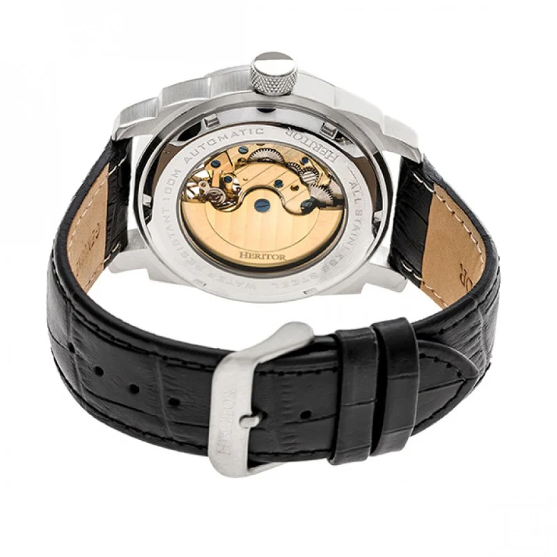 Helmsley Dual Time Black/Silver/White | White Dial - Image 4