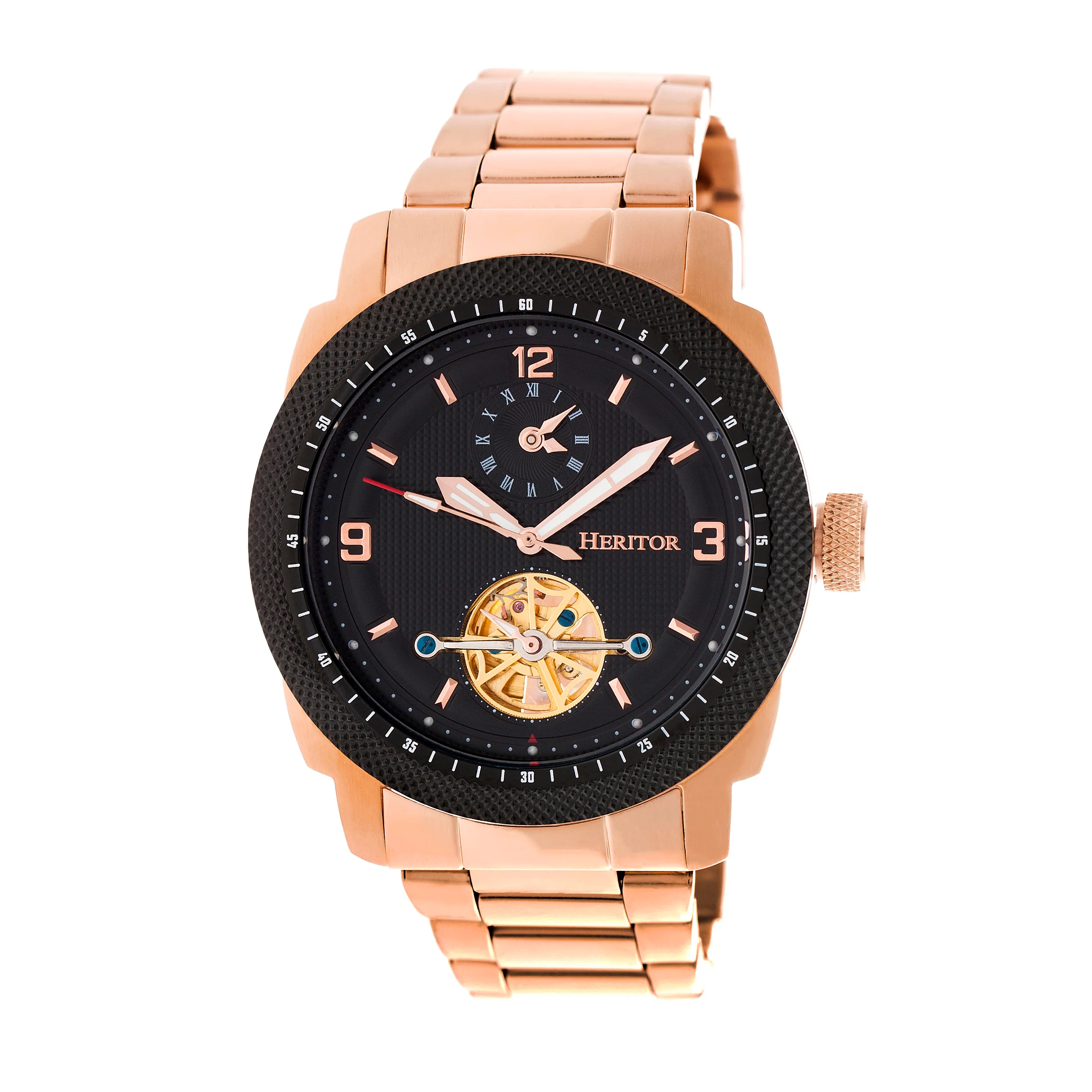 Helmsley Rose Gold/Black | Black Dial