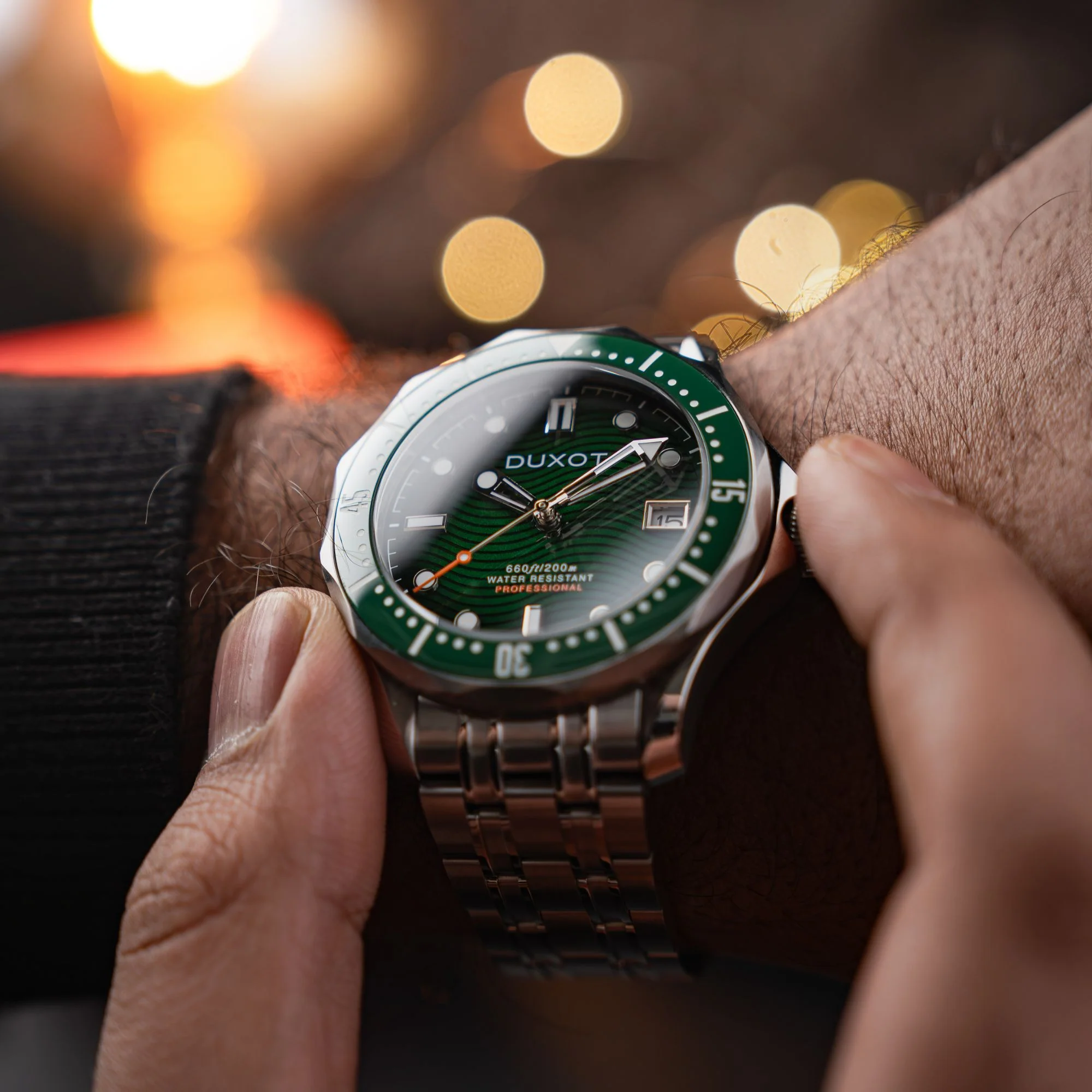 Henri Diver Automatic Green / Stainless Steel | Greeb Dial - Image 3