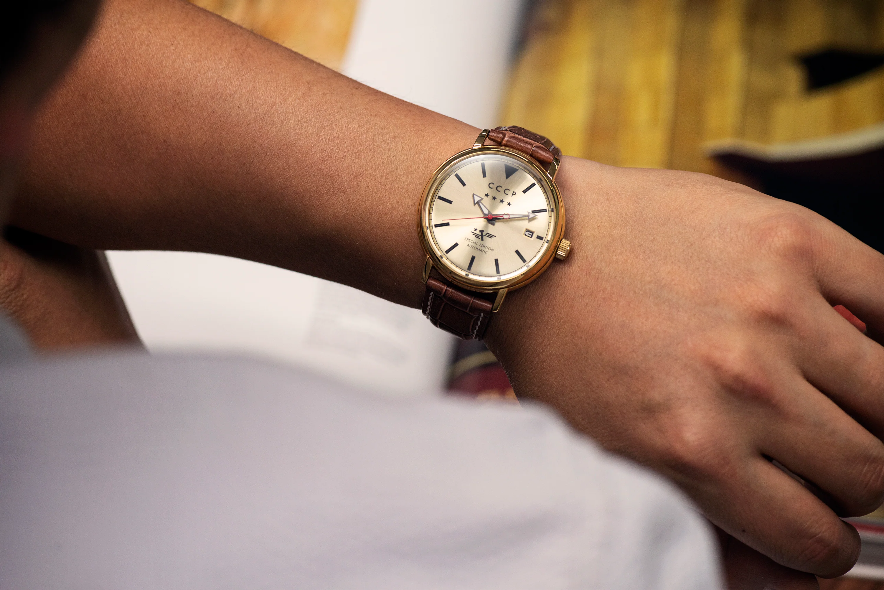 Heritage Automatic Limited Edition Gold / Leather | Gold Dial - Image 5