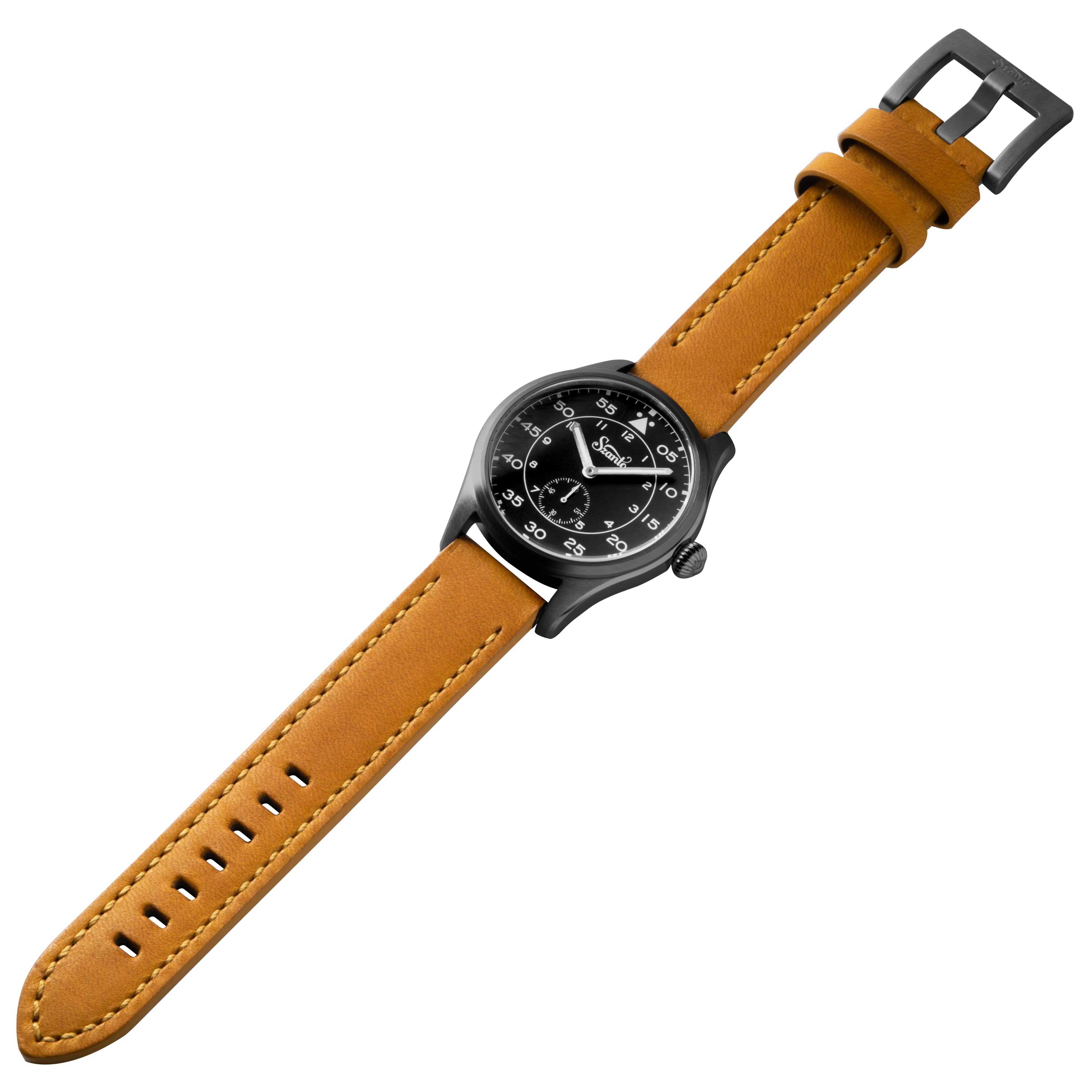 Heritage Aviator 2750 Series Gun Gray / Black / Tan | Black Dial - Image 2