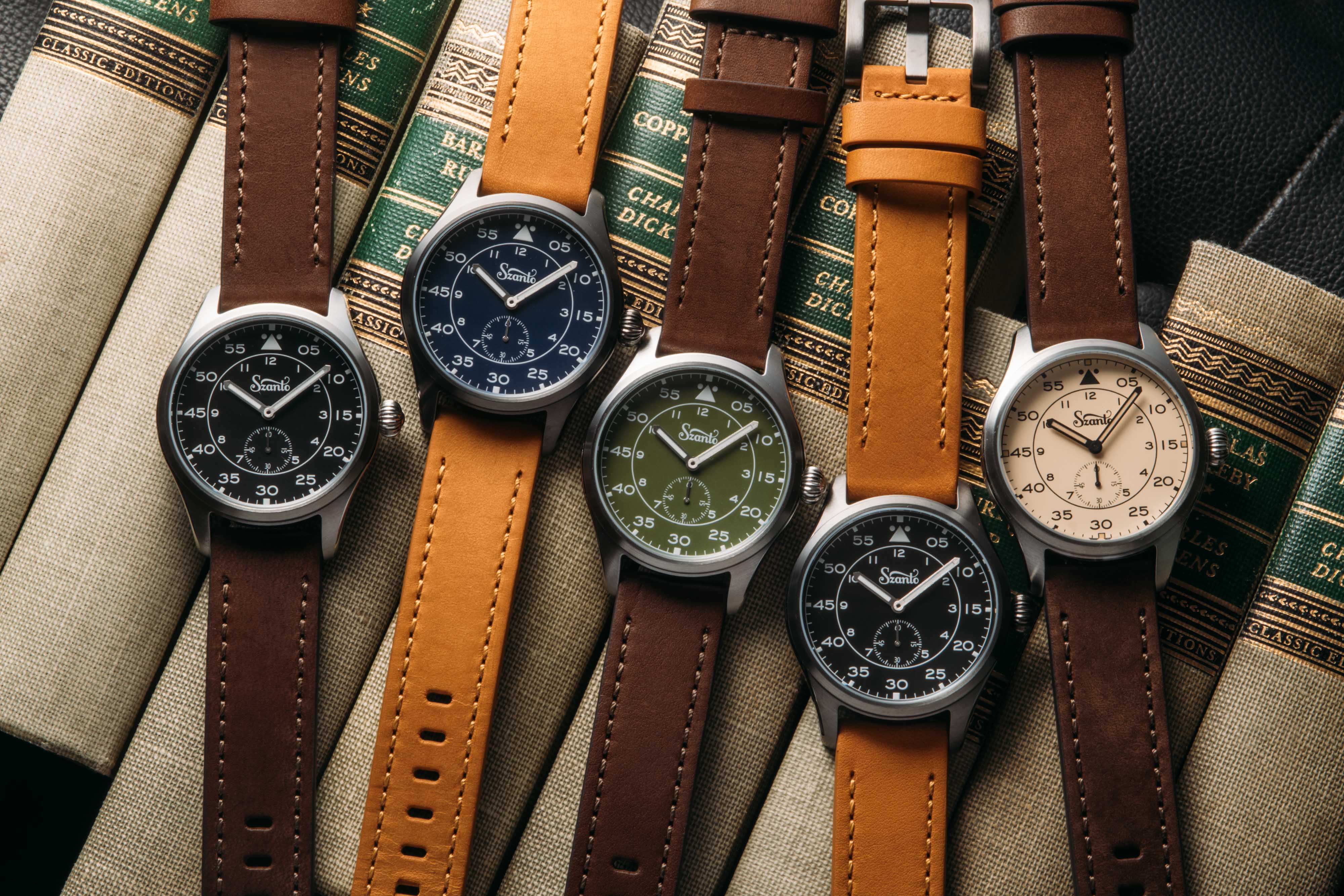 Heritage Aviator 2750 Series Gun Gray / Black / Tan | Black Dial - Image 6