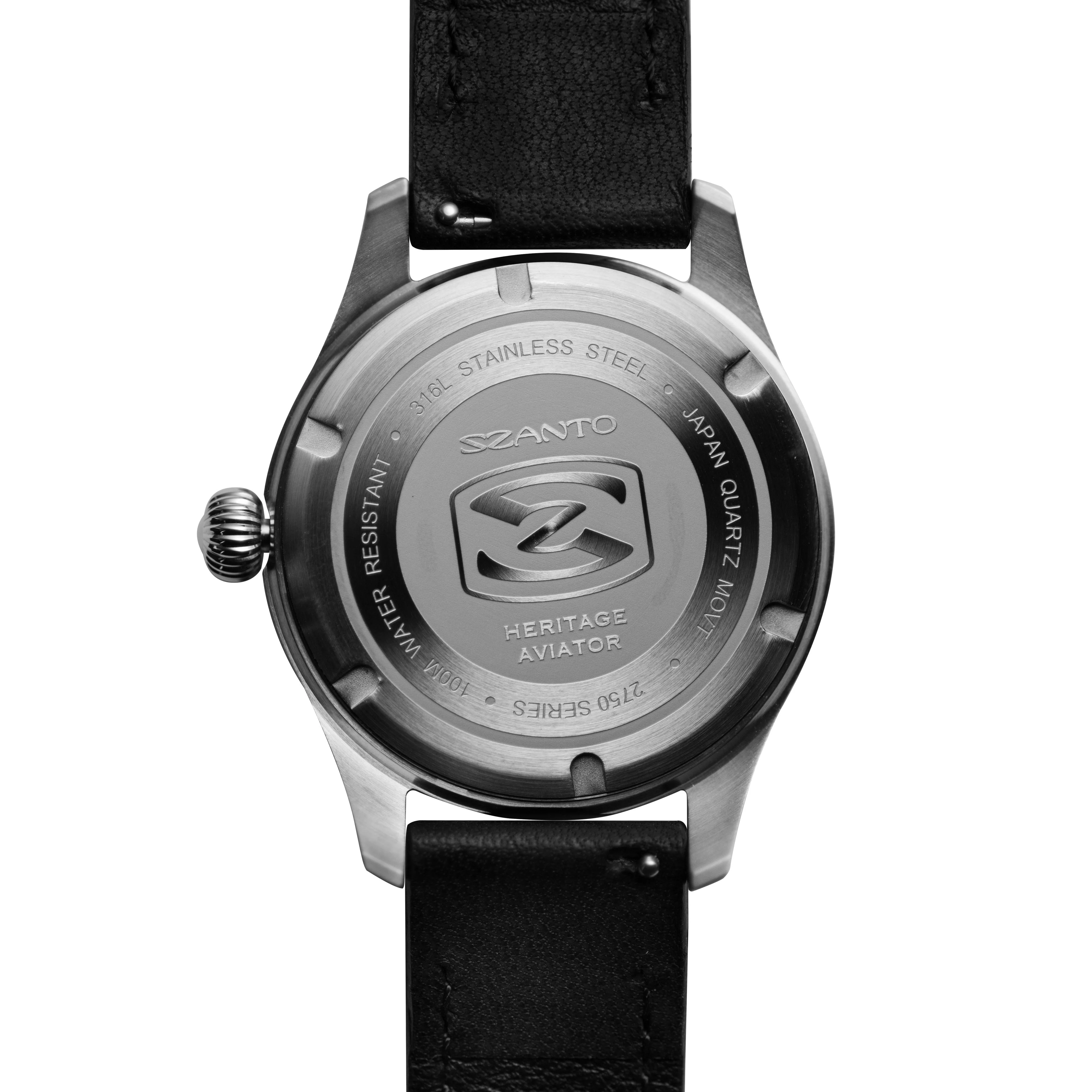 Heritage Aviator 2750 Series SS/Black/Blk | Black Dial - Image 7