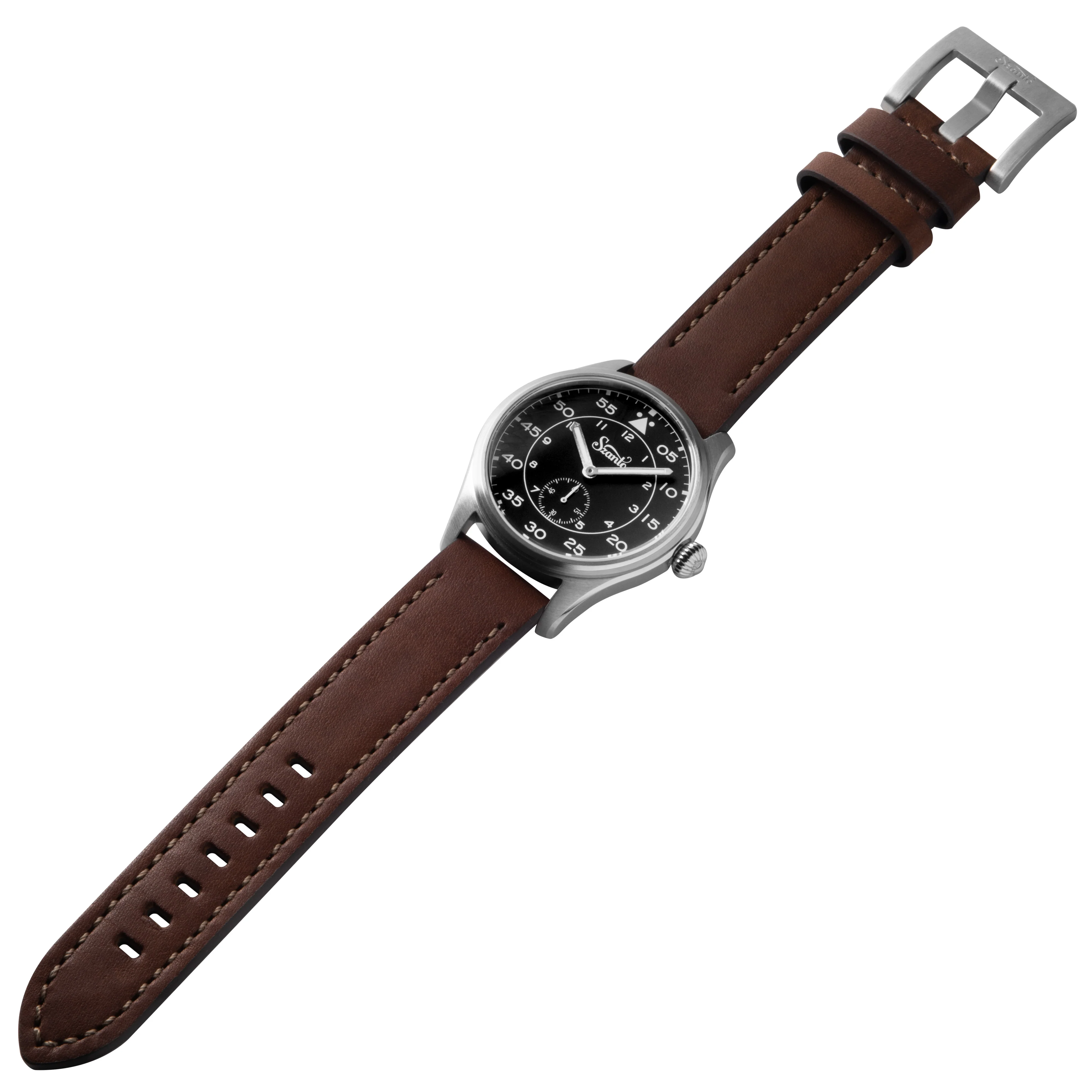 Heritage Aviator 2750 Series SS / Black / Brown | Black Dial - Image 2