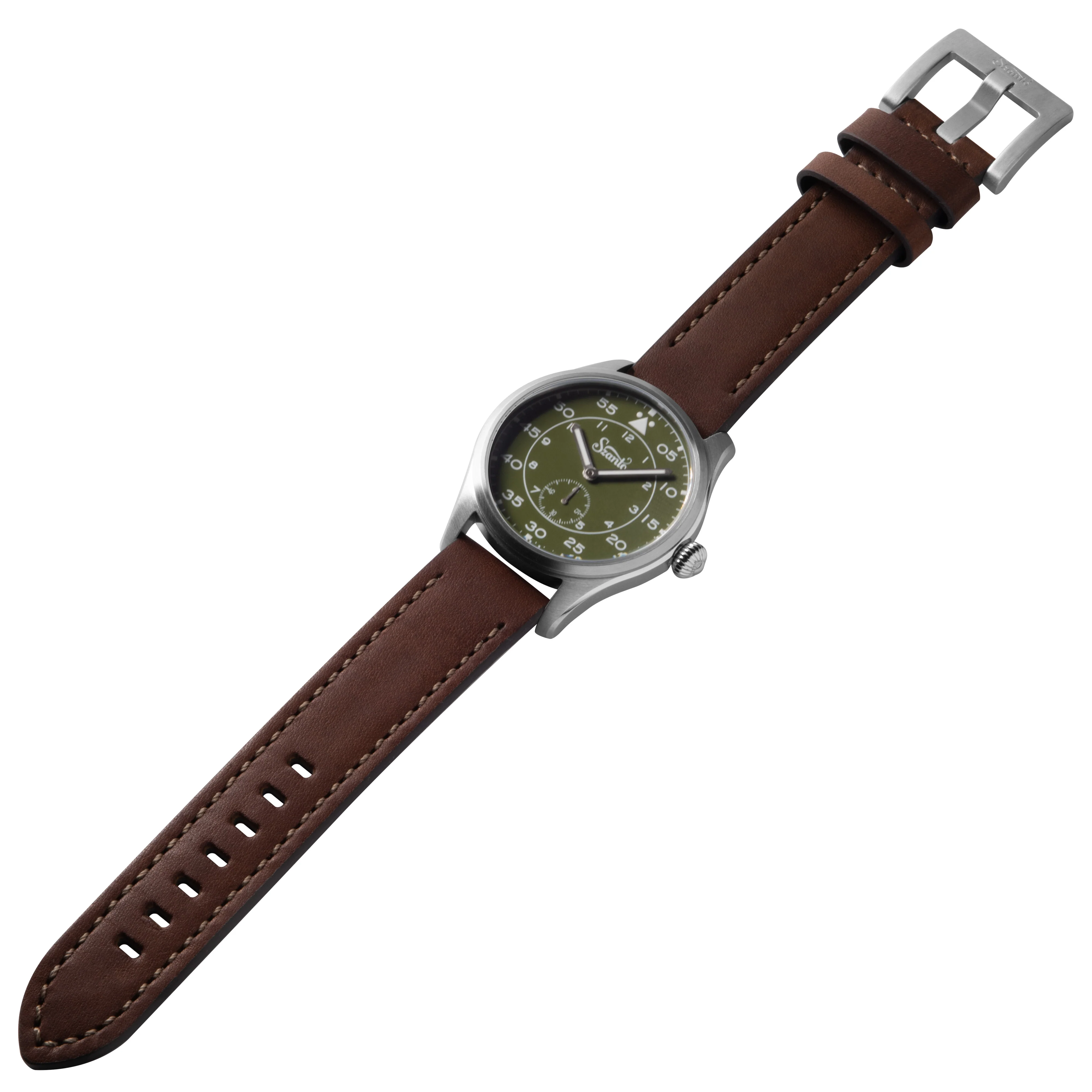 Heritage Aviator 2750 Series SS / Green / Brown | Green Dial - Image 2