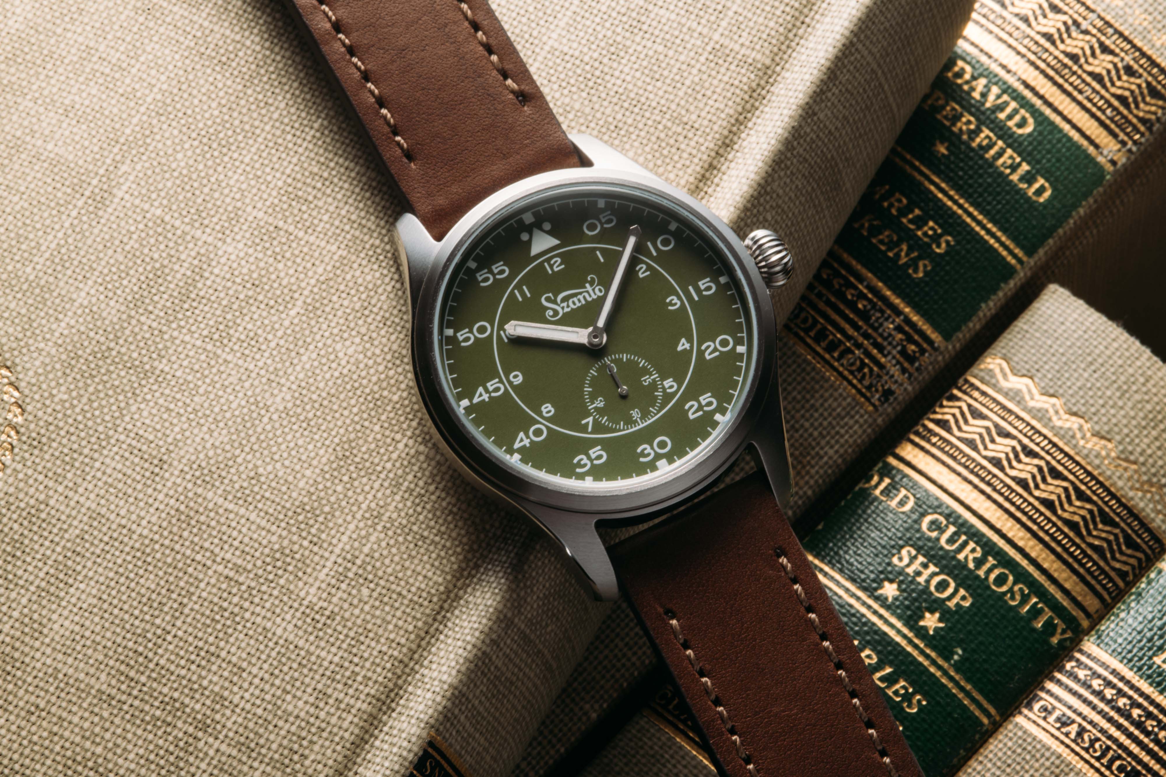 Heritage Aviator 2750 Series SS / Green / Brown | Green Dial - Image 3