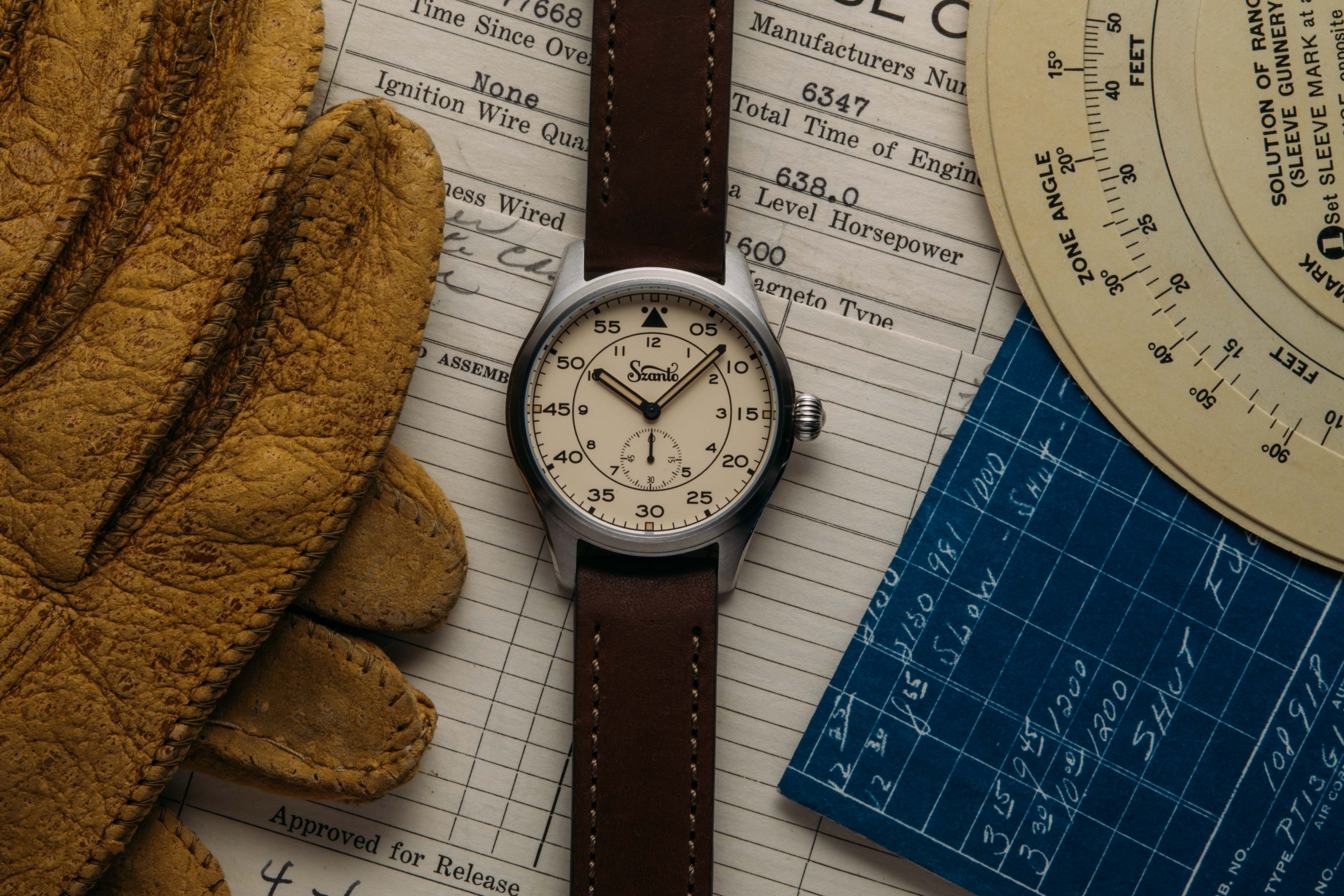 Heritage Aviator 2750 Series SS/Ivory/Brown | Creme Dial - Image 3