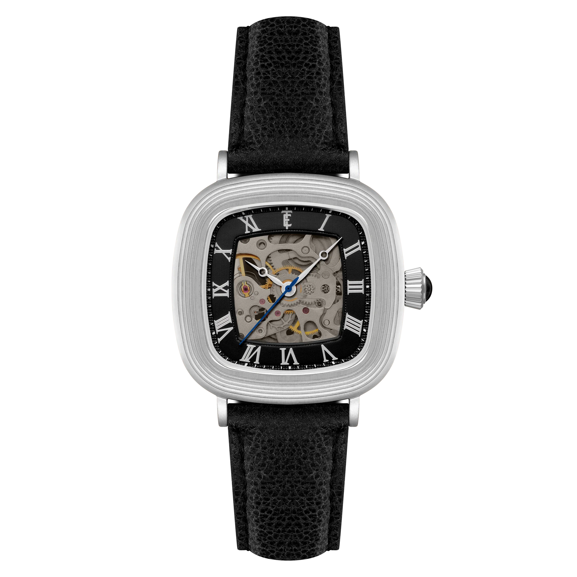 Heritage Chester Skeleton Automatic Black / Genuine Leather | Black Dial
