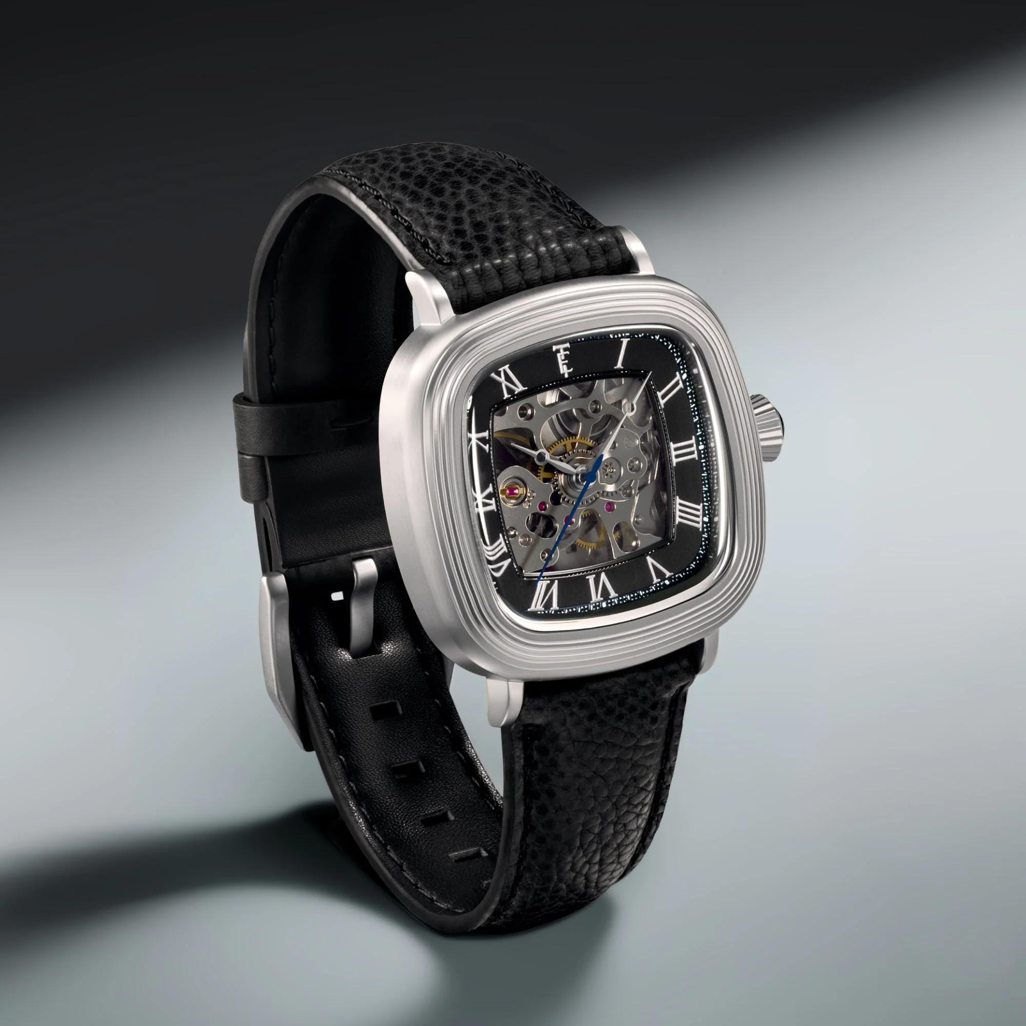 Heritage Chester Skeleton Automatic Black / Genuine Leather | Black Dial - Image 3