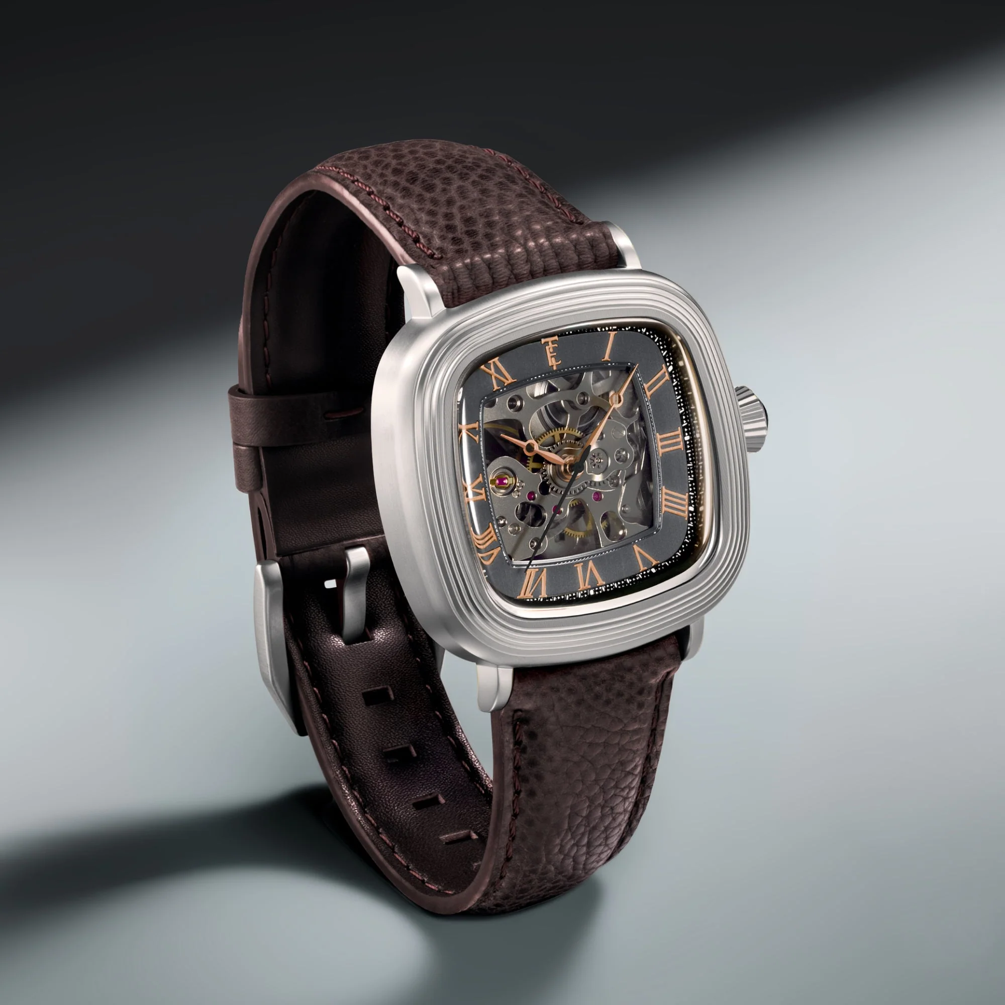 Heritage Chester Skeleton Automatic Grey / Genuine Leather | Grey Dial - Image 3