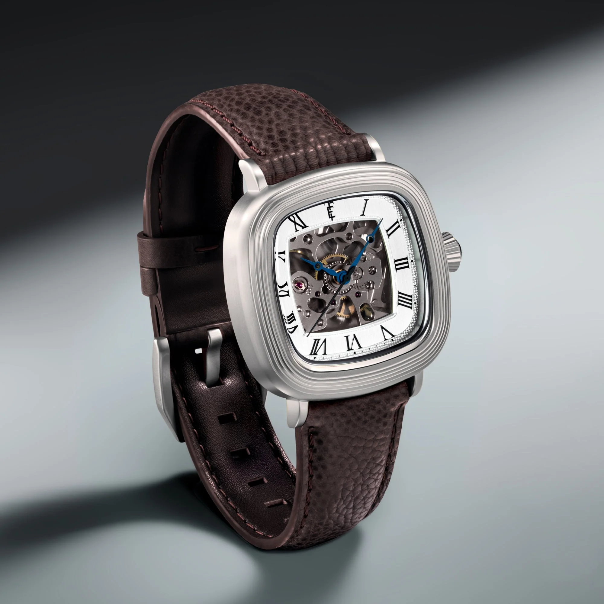 Heritage Chester Skeleton Automatic White / Genuine Leather | White Dial - Image 3