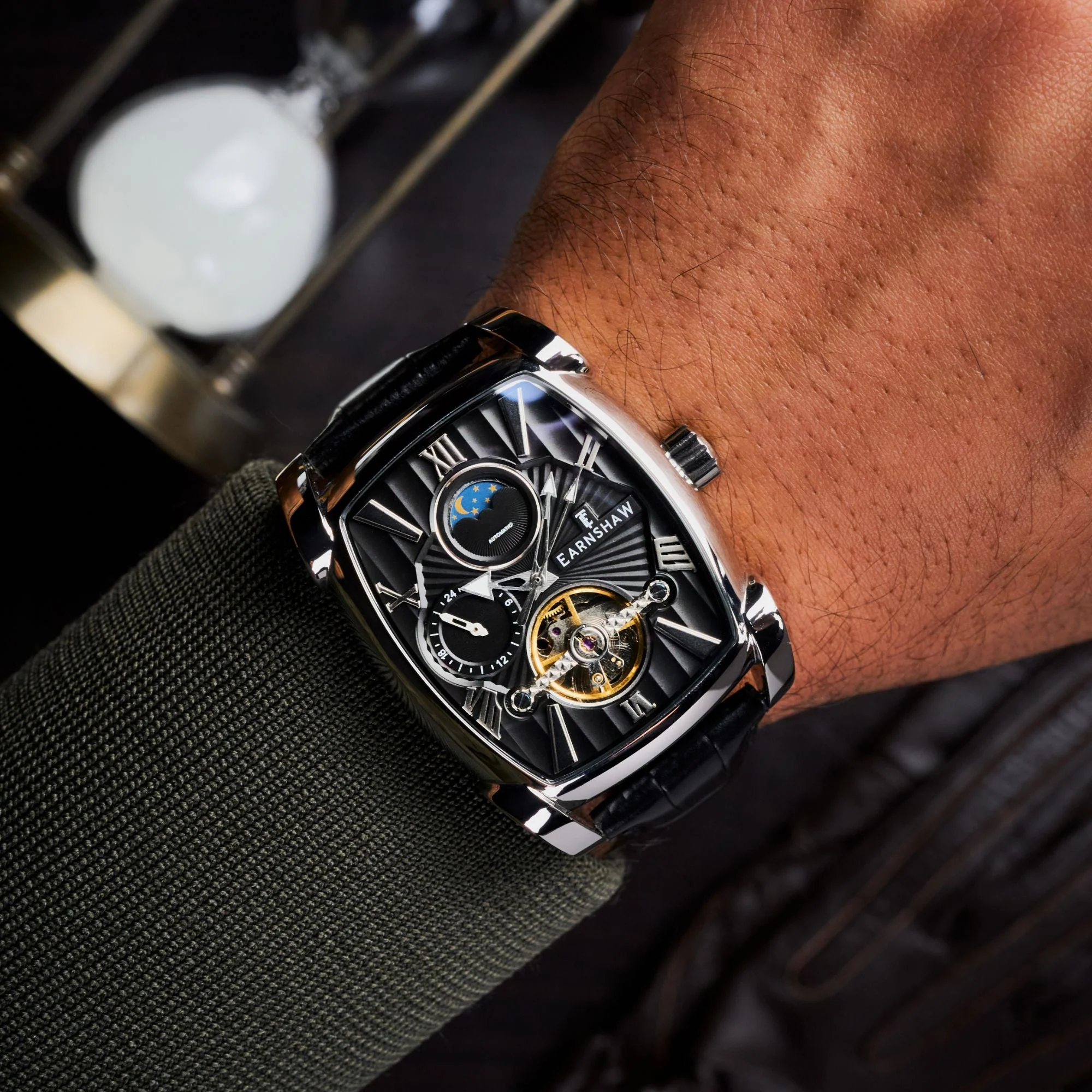 Heritage Kensington Multifunction Automatic Black / Black Leather | Black Dial - Image 2