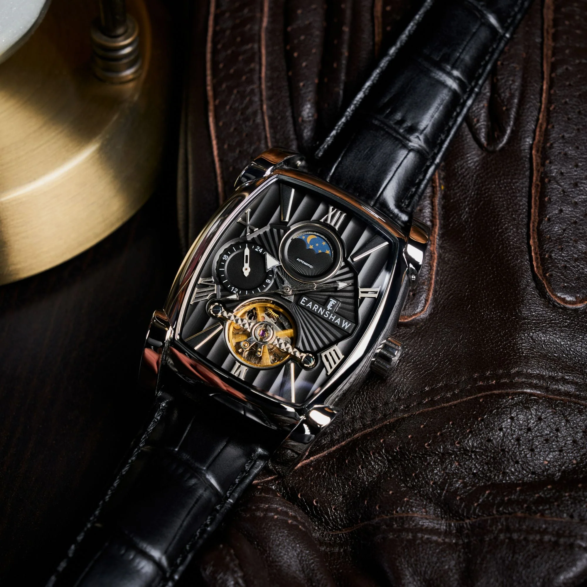 Heritage Kensington Multifunction Automatic Black / Black Leather | Black Dial - Image 4