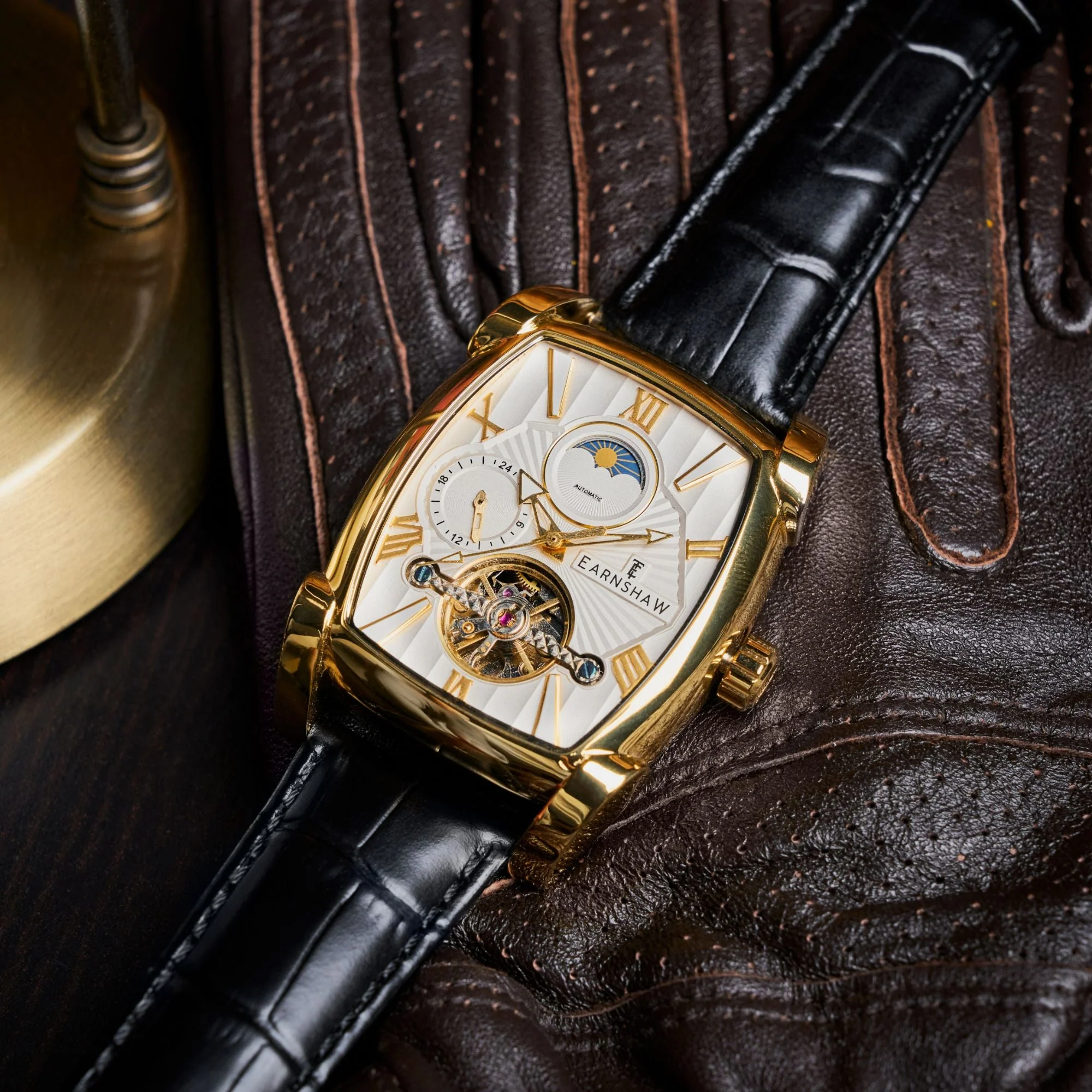 Heritage Kensington Multifunction Automatic White / Black Leather | White Dial - Image 4