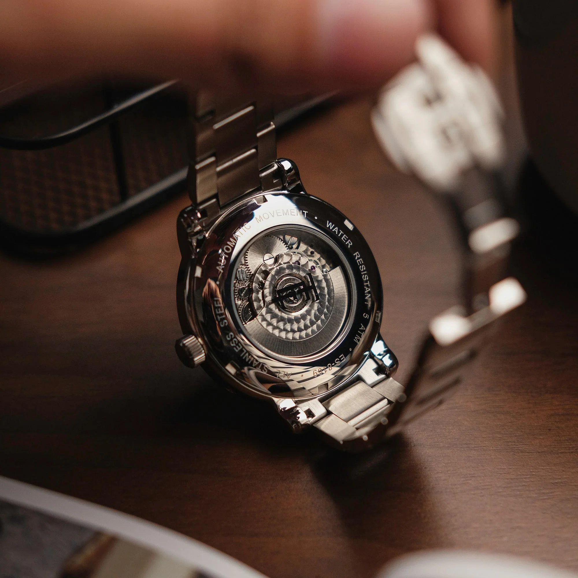 Heritage Longcase Double Retrograde Calendar Open Heart Automatic Black / Stainless Steel | Black Dial - Image 4