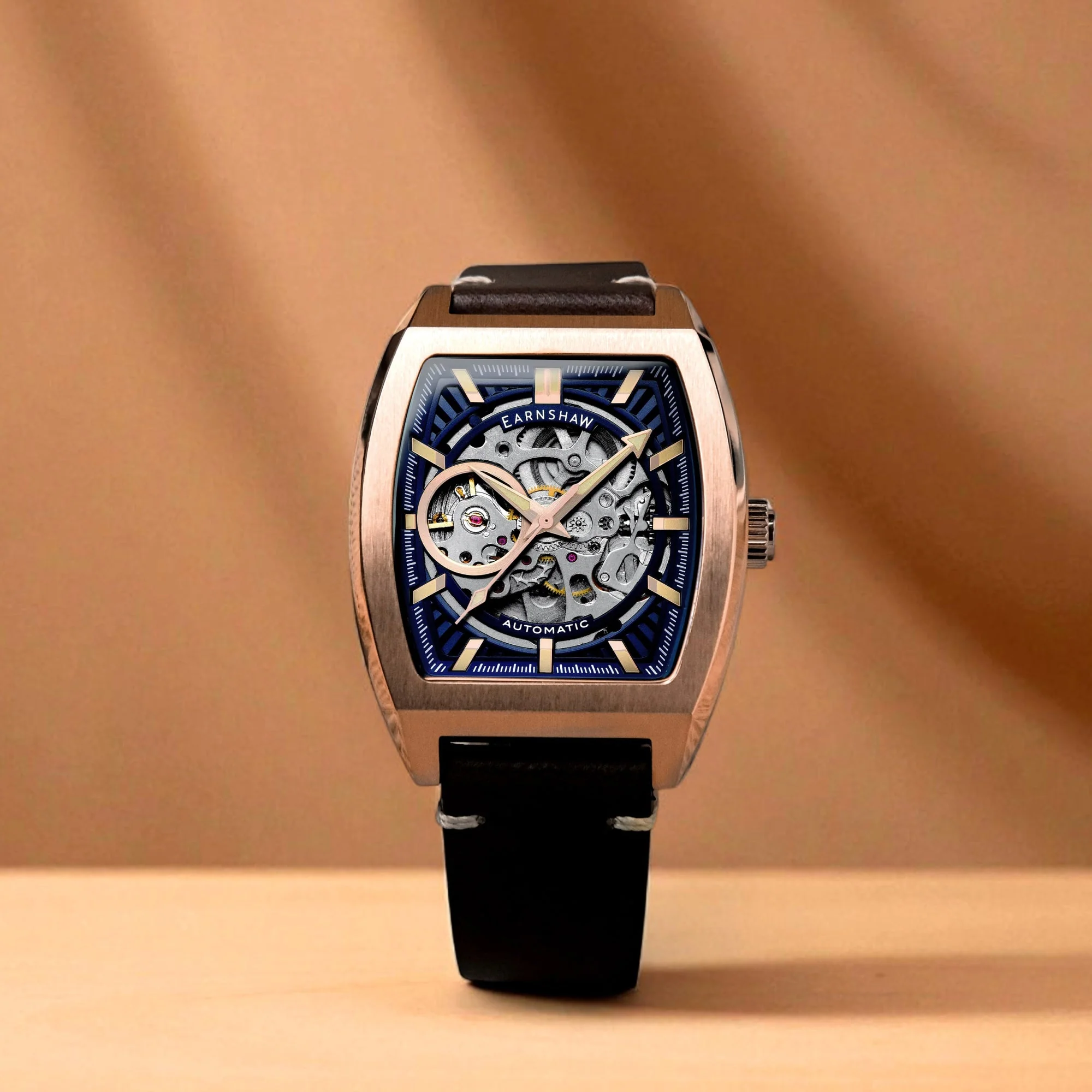 Heritage Wellington Skeleton Automatic Blue / Genuine Leather | Blue Dial - Image 3