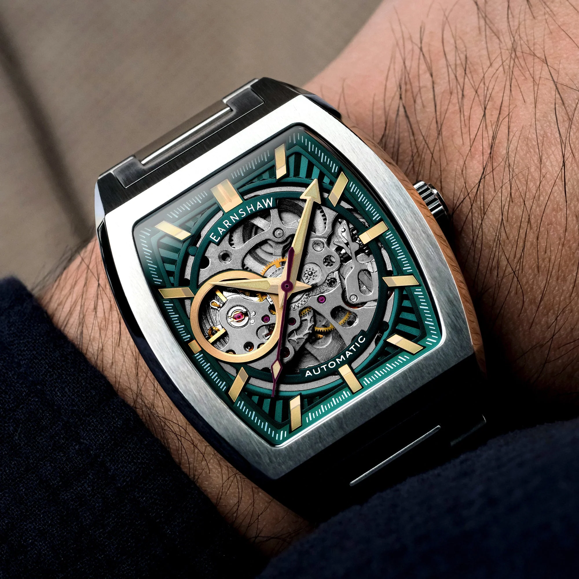 Heritage Wellington Skeleton Automatic Blue / Stainless Steel | Blue Dial - Image 2