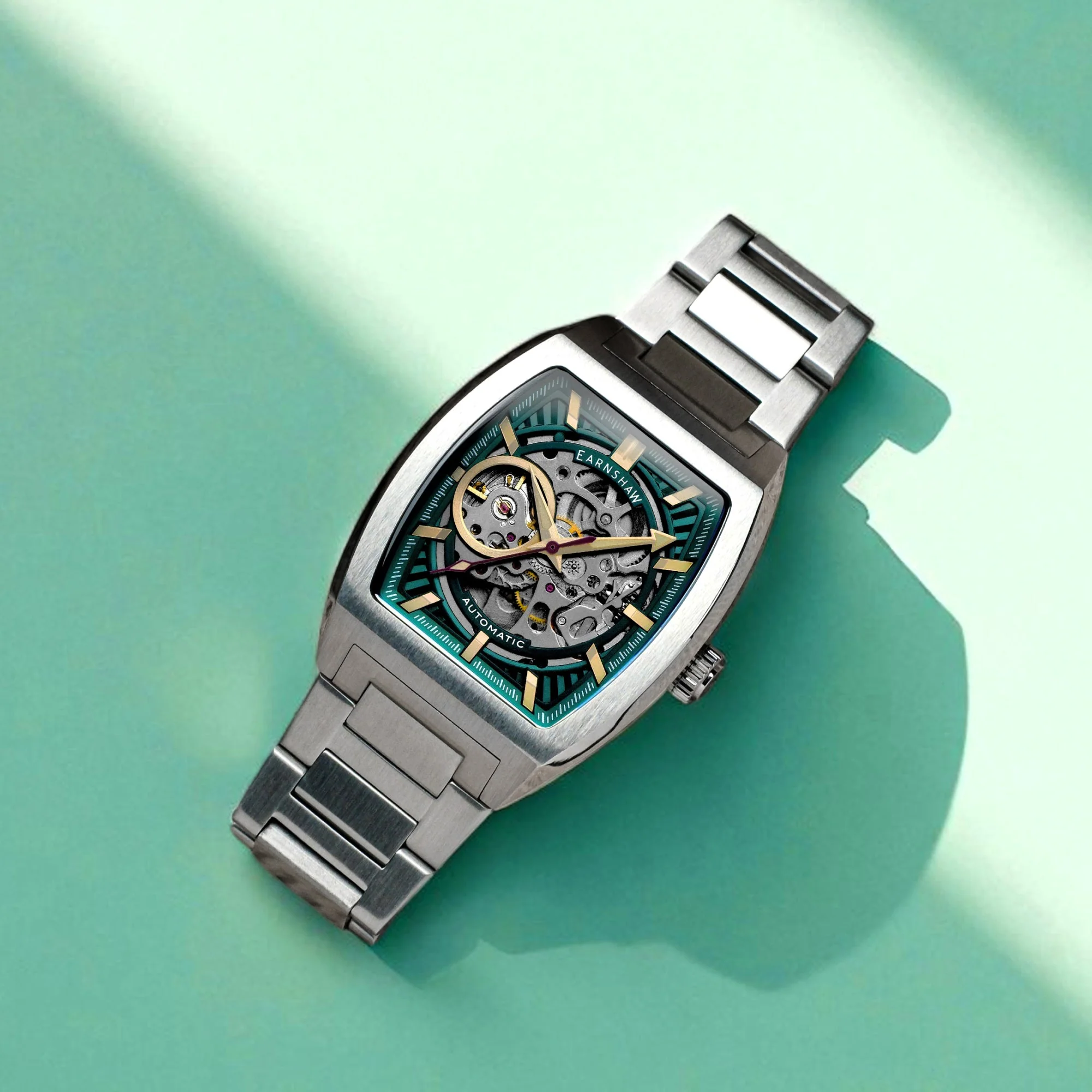 Heritage Wellington Skeleton Automatic Blue / Stainless Steel | Blue Dial - Image 4