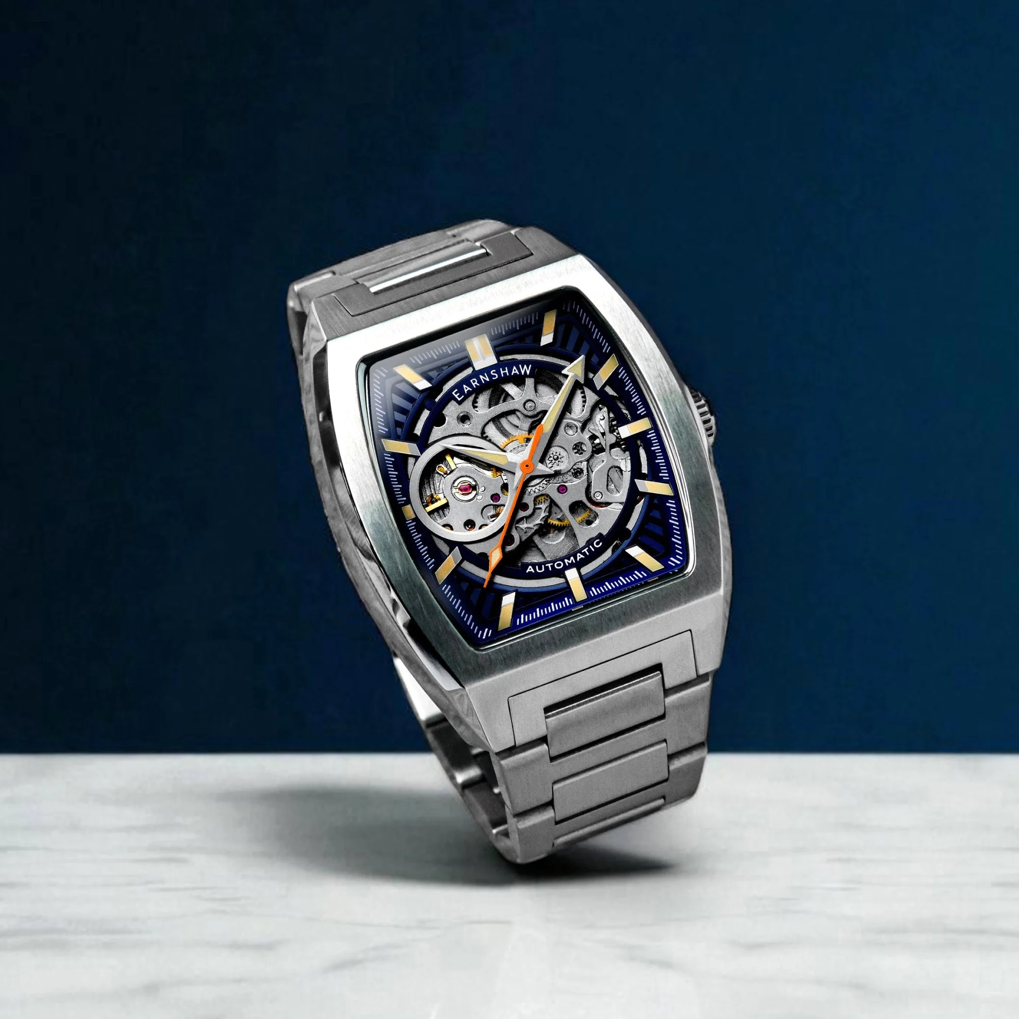 Heritage Wellington Skeleton Automatic Blue / Stainless Steel Blue Dial - Image 3