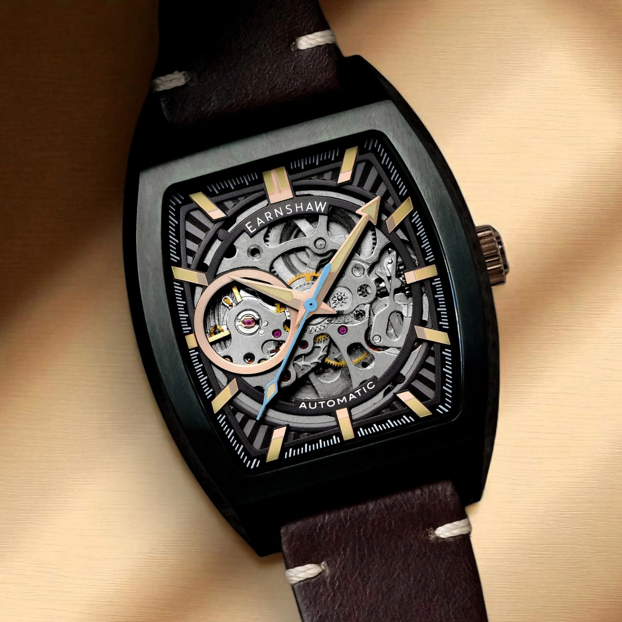 Heritage Wellington Skeleton Automatic Grey / Genuine Leather | Grey Dial - Image 3