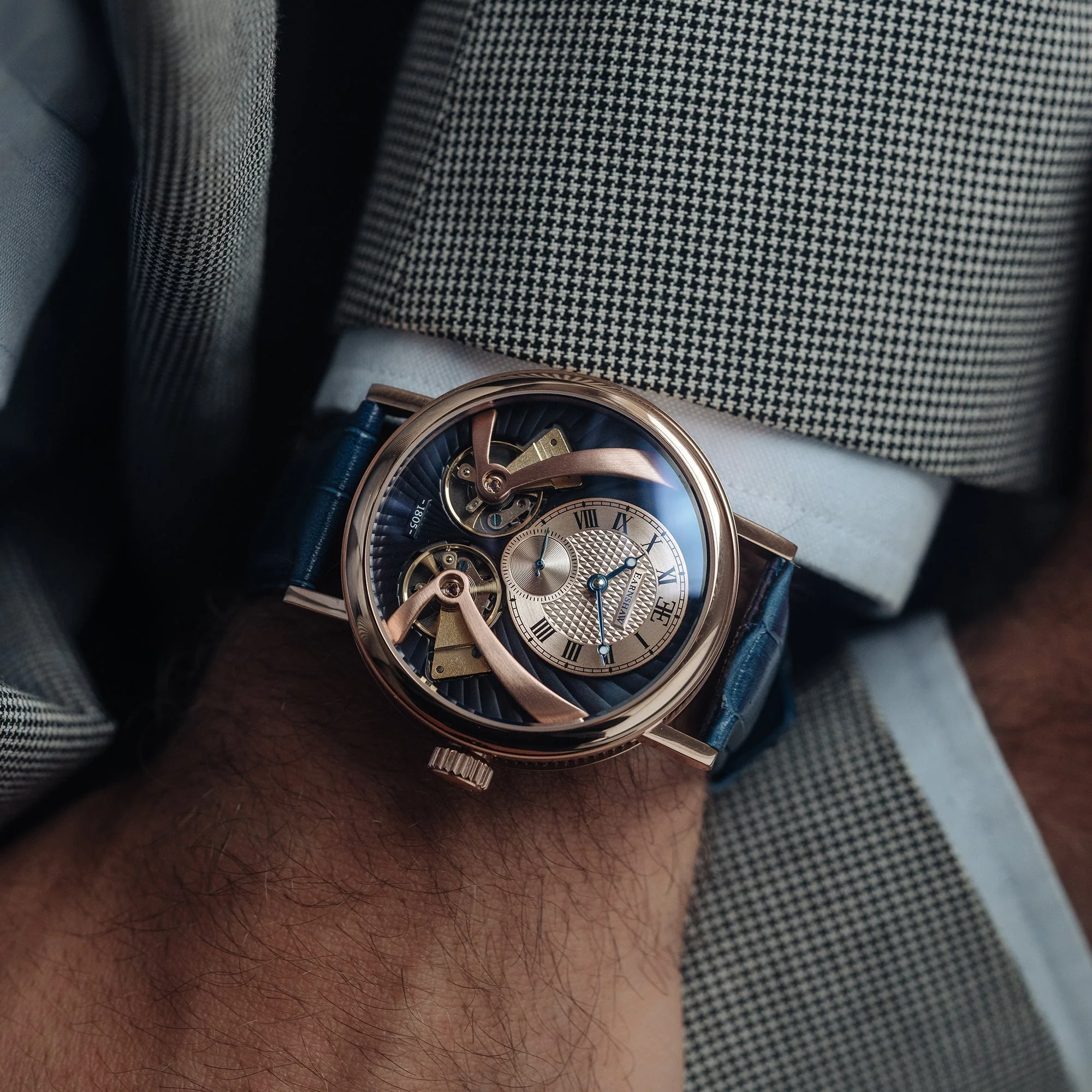 Thomas Earnshaw Beaufort Anatolia Automatic Blue / Leather Blue Dial - Image 4