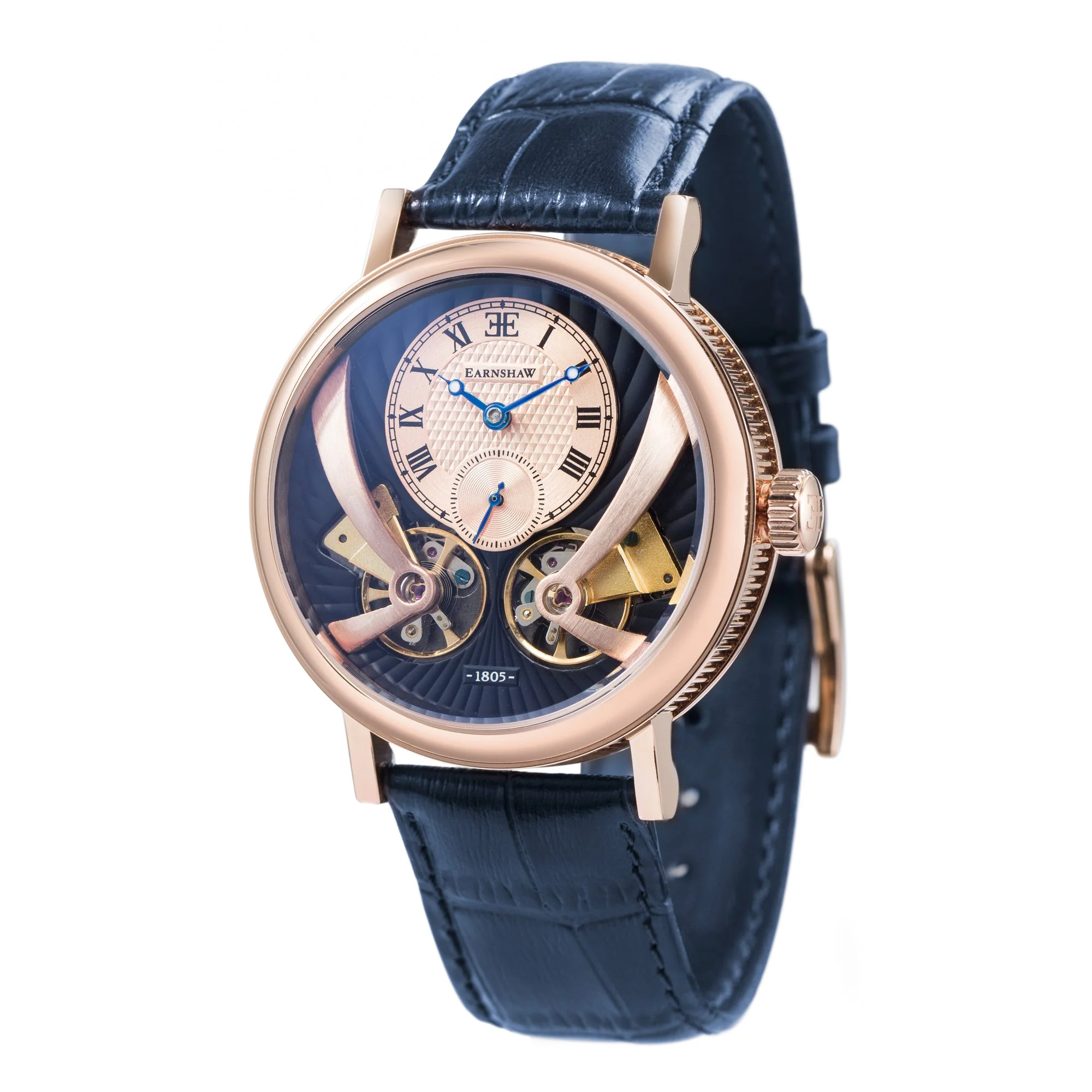 Thomas Earnshaw Beaufort Anatolia Automatic Blue / Leather Blue Dial - Image 7