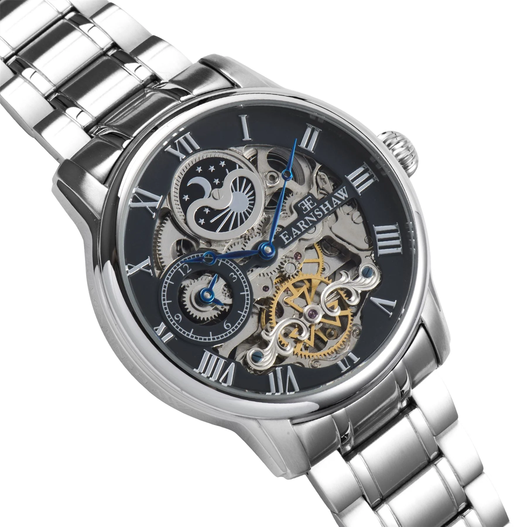Longitude Automatic Skeleton Watch Grey & Stainless Steel / Solid bracelet Gray Dial - Image 6