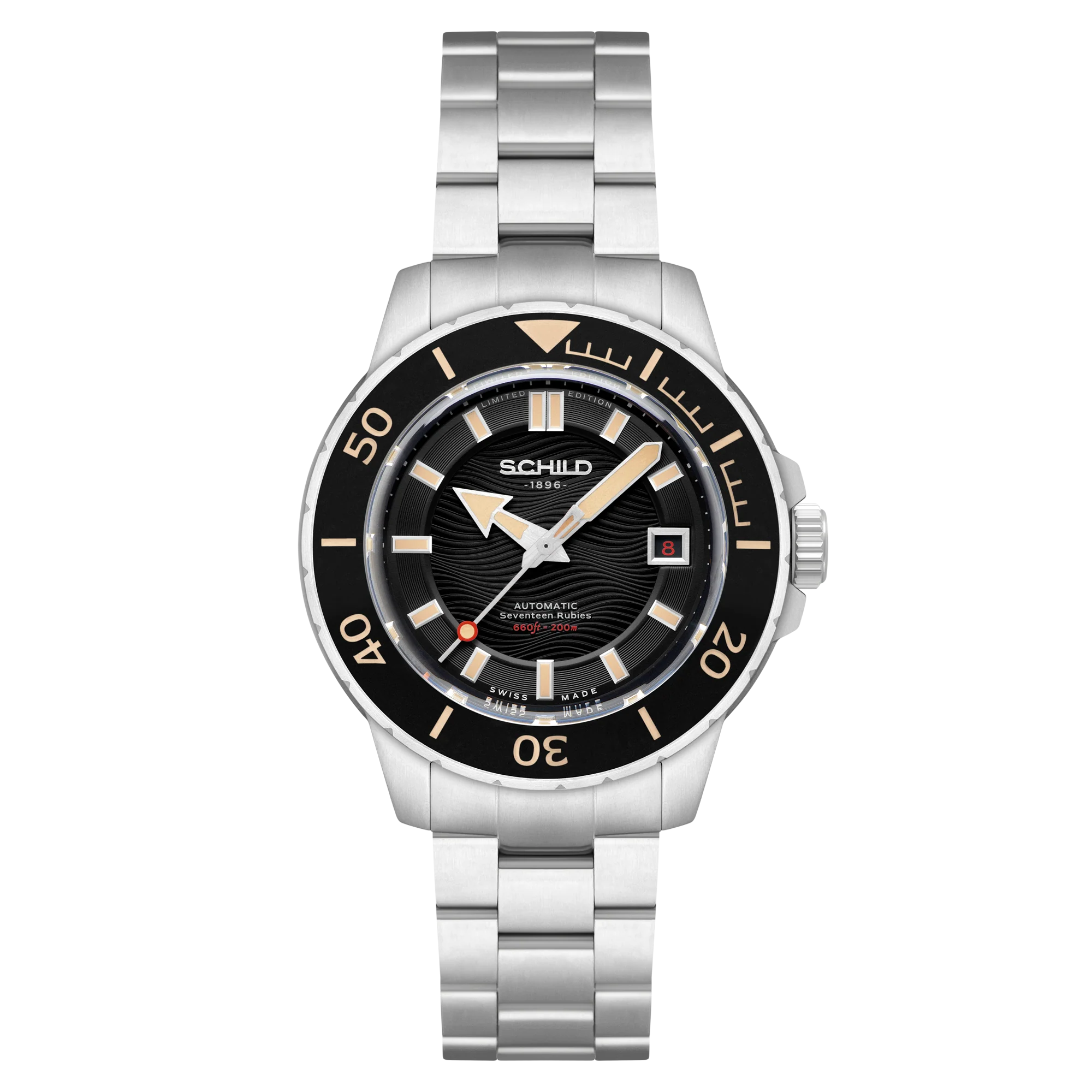 Hermann Swiss Automatic Limited Edition Black / Stainless Steel | Black Dial
