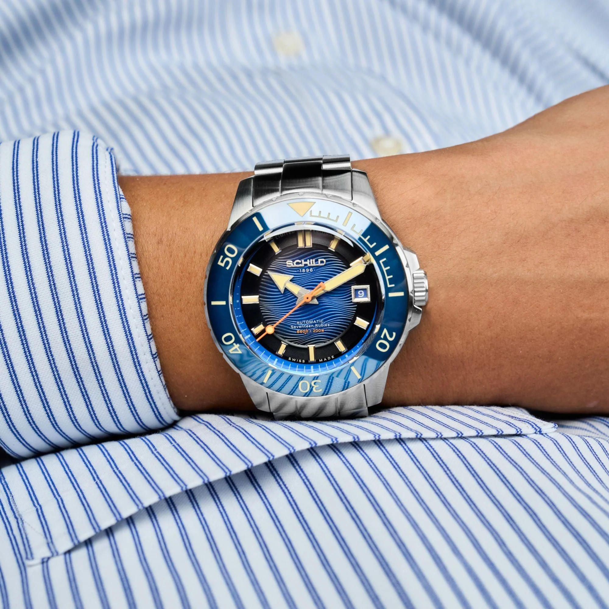 Hermann Swiss Automatic Limited Edition Blue / Stainless Steel | Blue Dial - Image 2