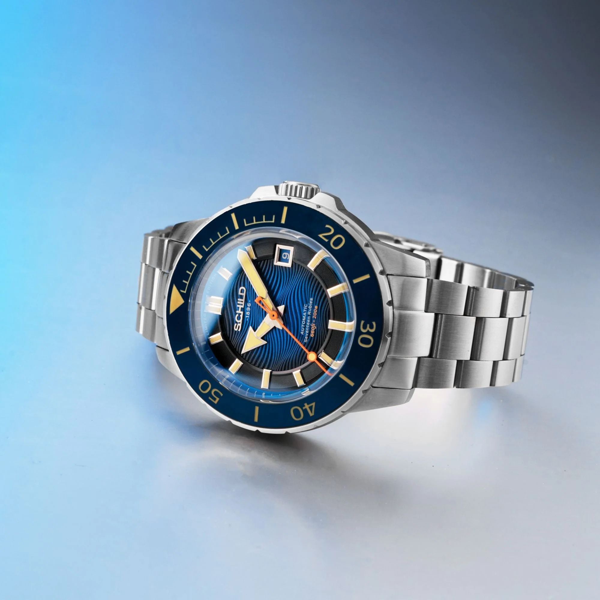 Hermann Swiss Automatic Limited Edition Blue / Stainless Steel | Blue Dial - Image 4