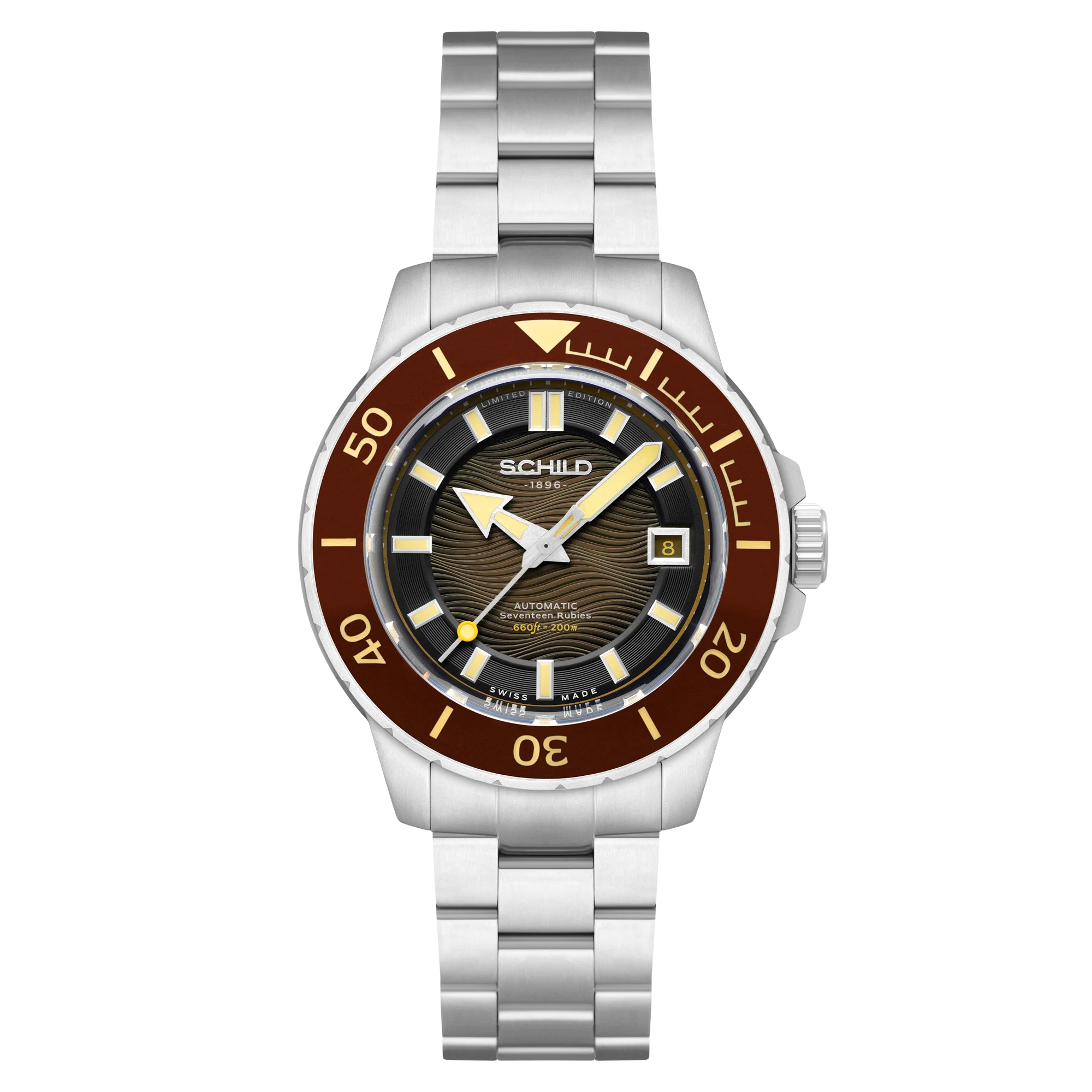 Hermann Swiss Automatic Limited Edition Brown / Stainless Steel | Brown Dial