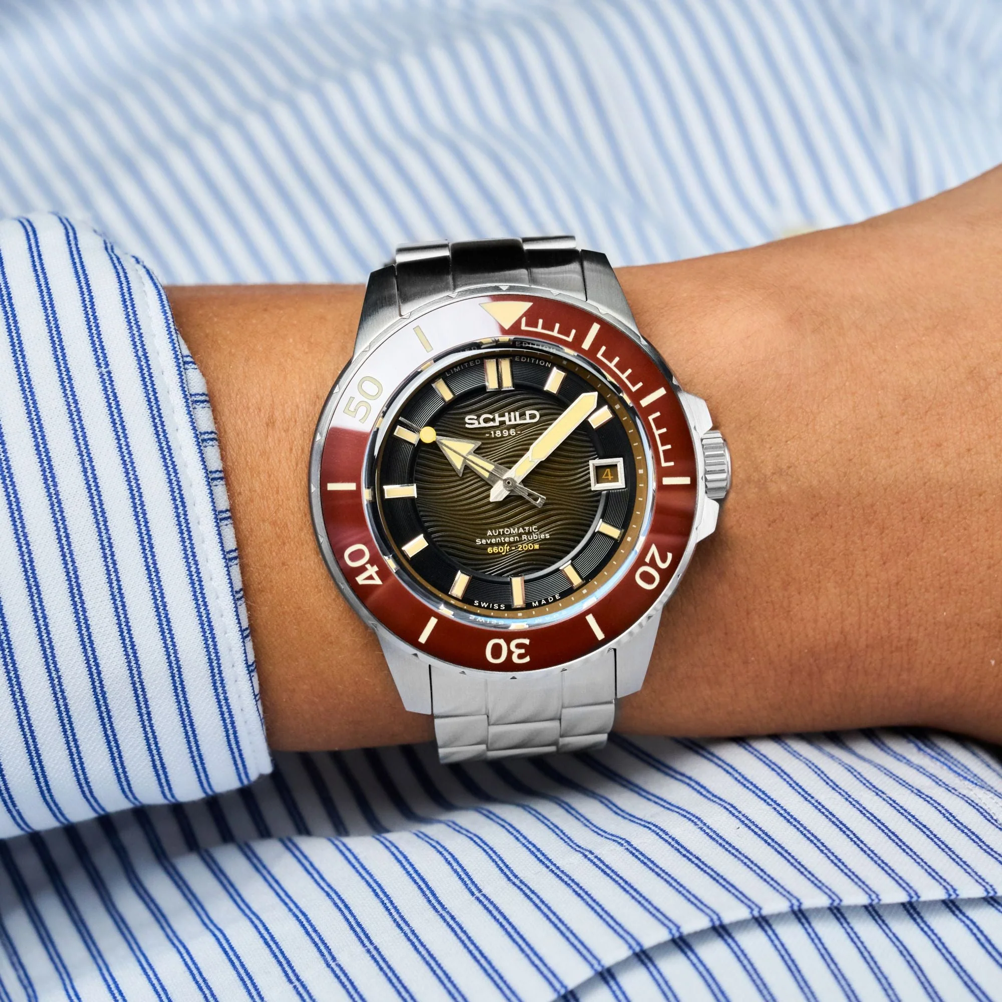 Hermann Swiss Automatic Limited Edition Brown / Stainless Steel | Brown Dial - Image 2