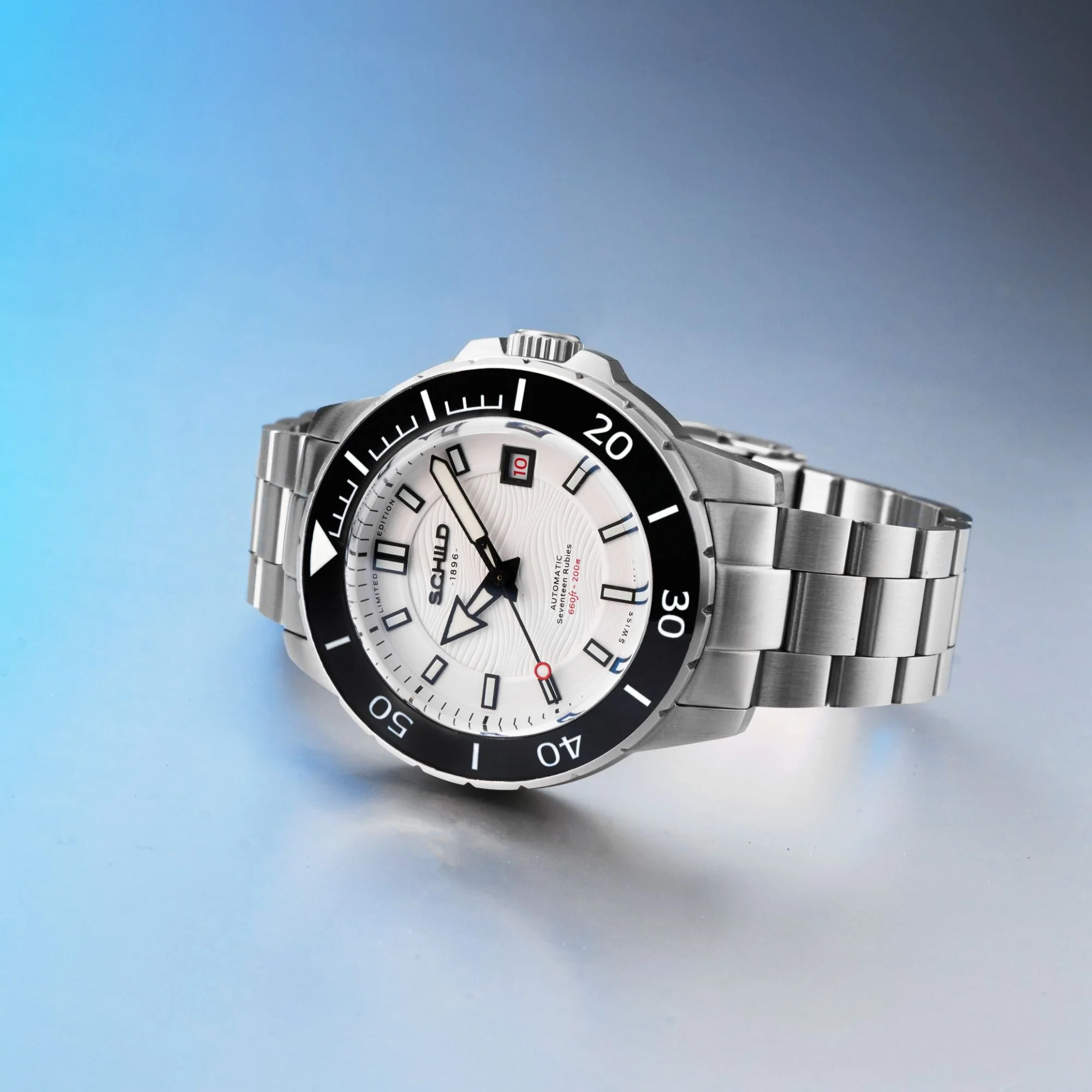 Hermann Swiss Automatic Limited Edition White / Stainless Steel | White Dial - Image 4