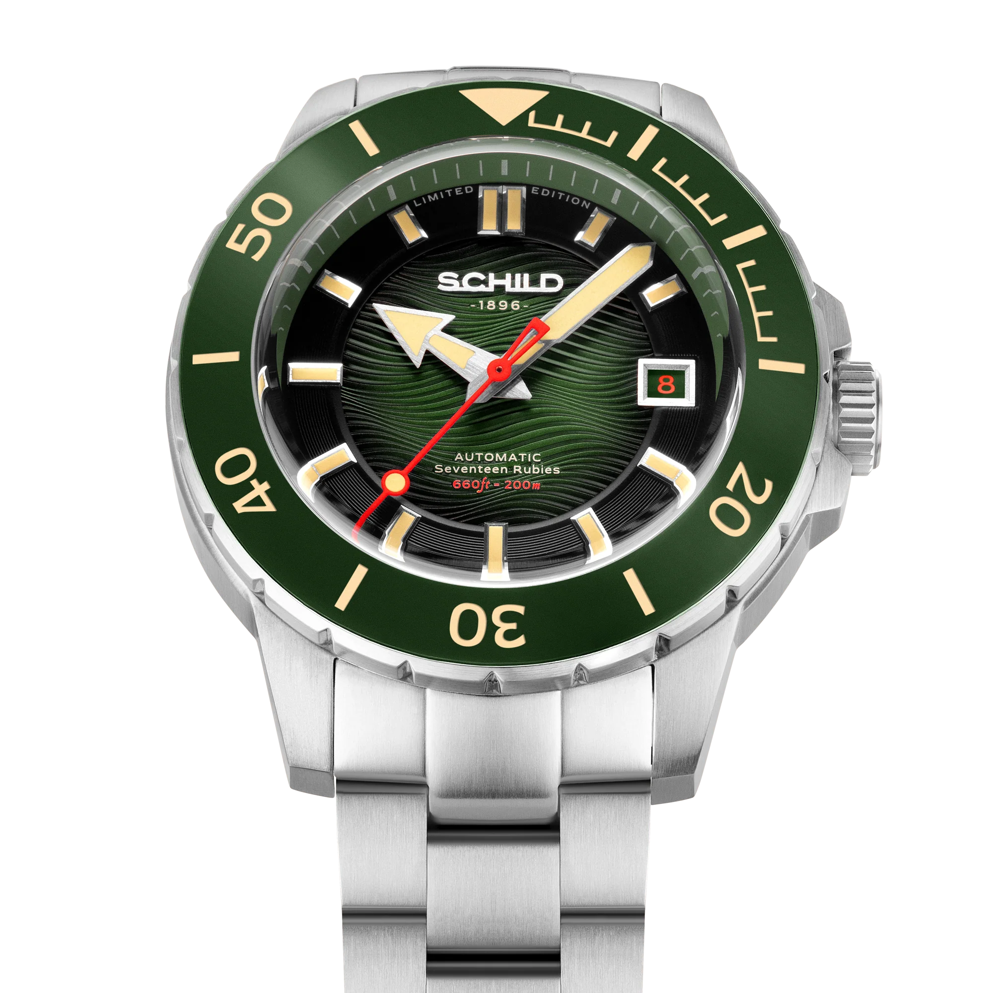 Hermann Swiss Automatic Limited Edition Watch Winder Set Green / Stainless Steel | Green Dial - Image 4