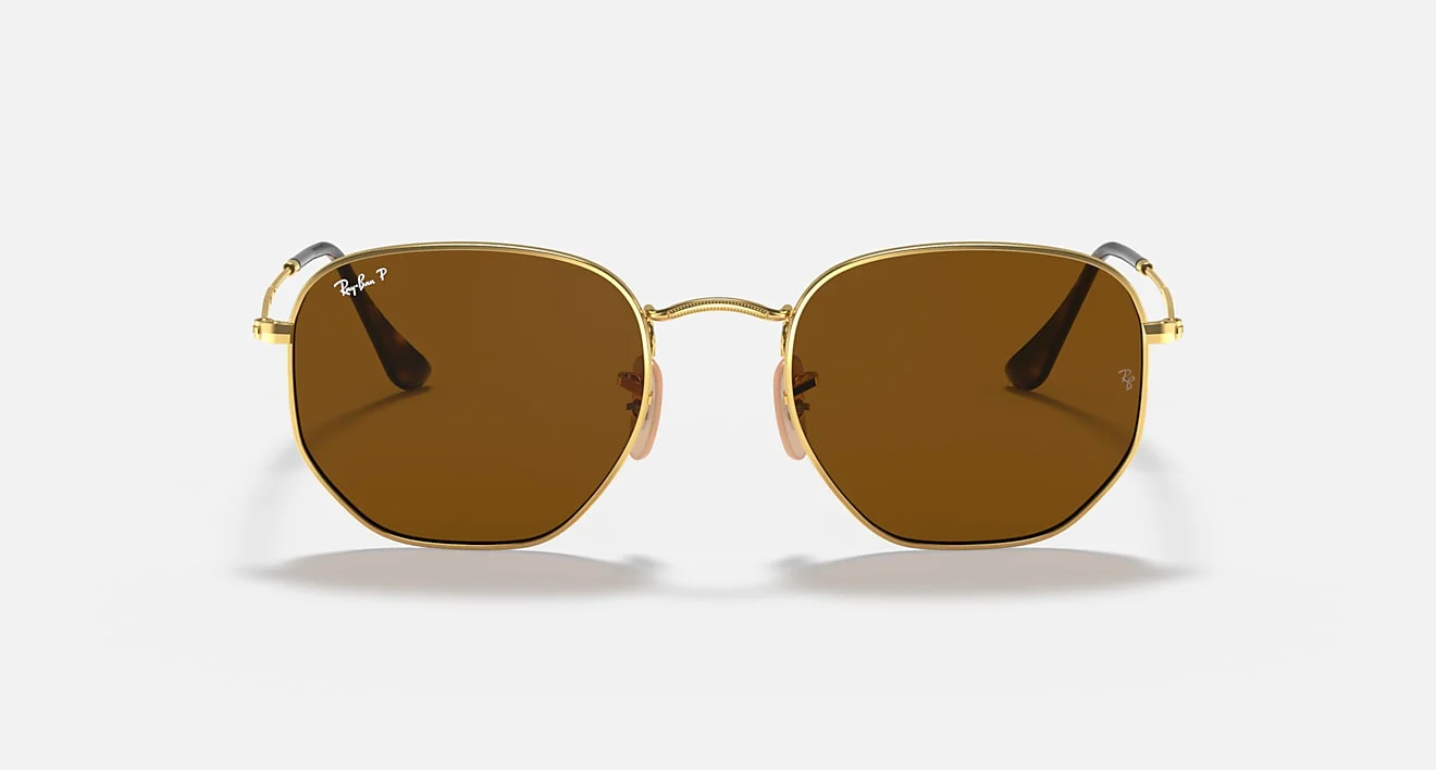 HEXAGONAL FLAT LENSES MEN'S Gold / Polar Brown | Dial - Image 3