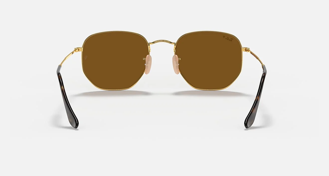 HEXAGONAL FLAT LENSES MEN'S Gold / Polar Brown | Dial - Image 5